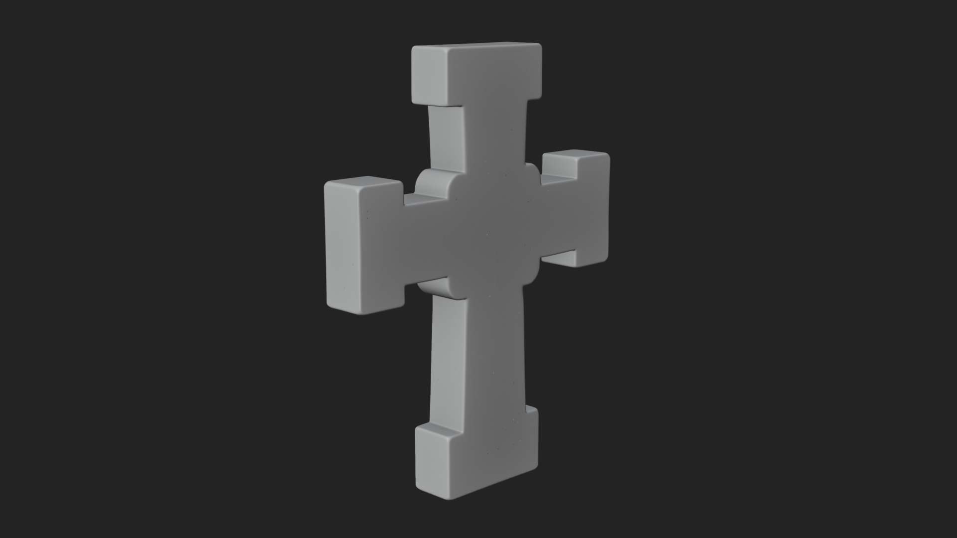 Carved Relief Wall Cross Design 350 3D Print Model 3D Model