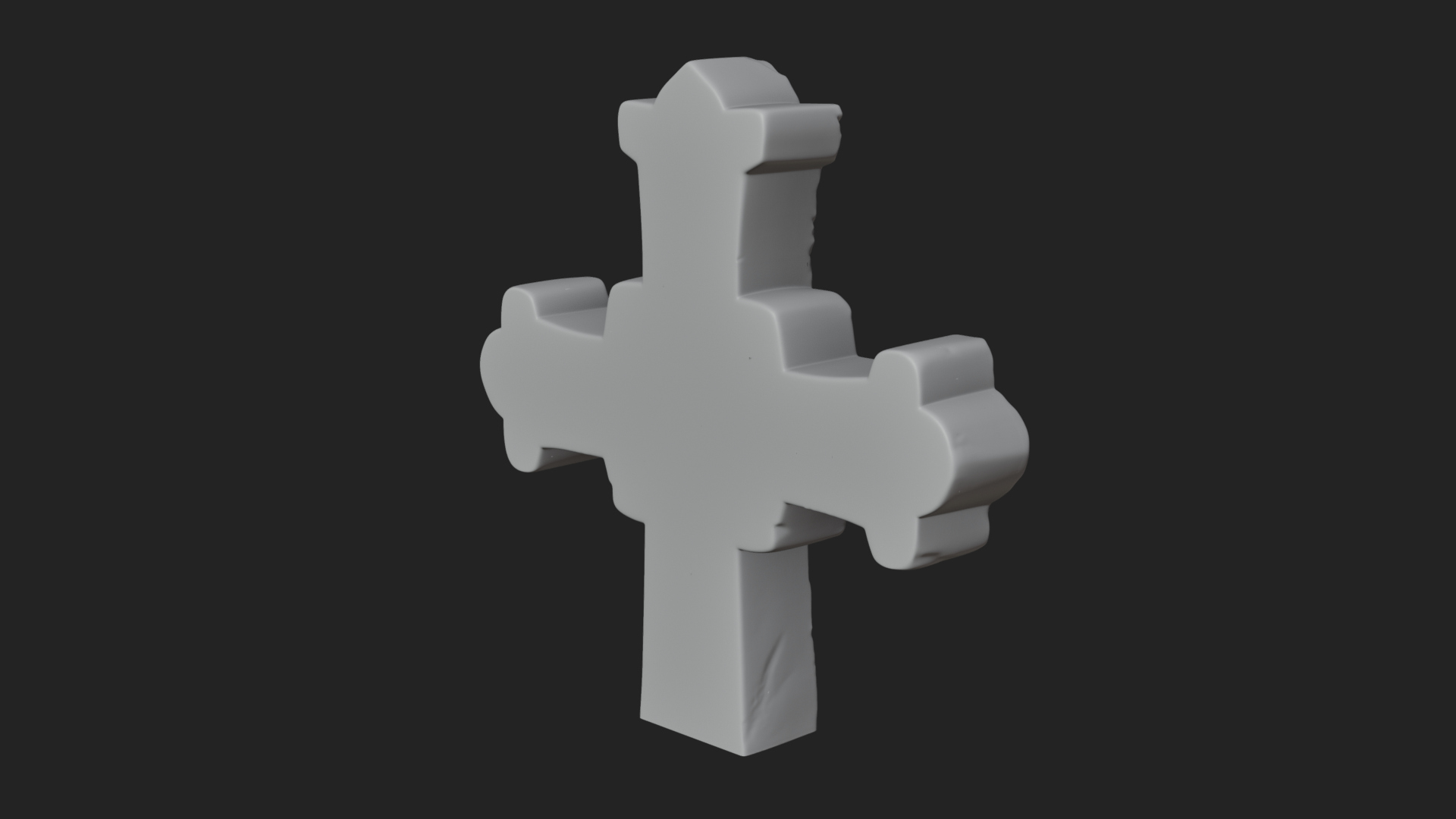 Carved Relief Wall Cross Design 351 3D Print Model 3D Model