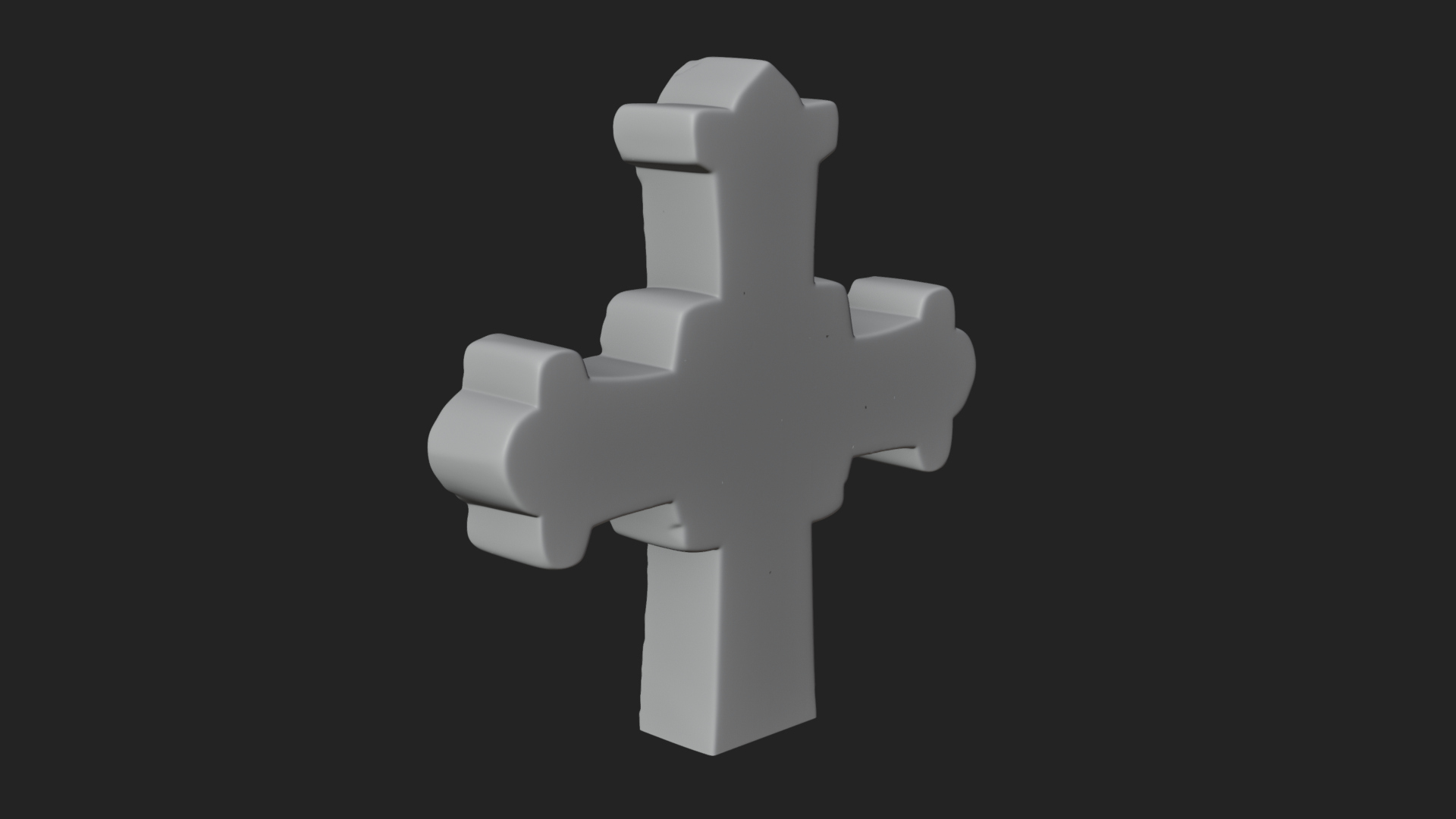 Carved Relief Wall Cross Design 351 3D Print Model 3D Model