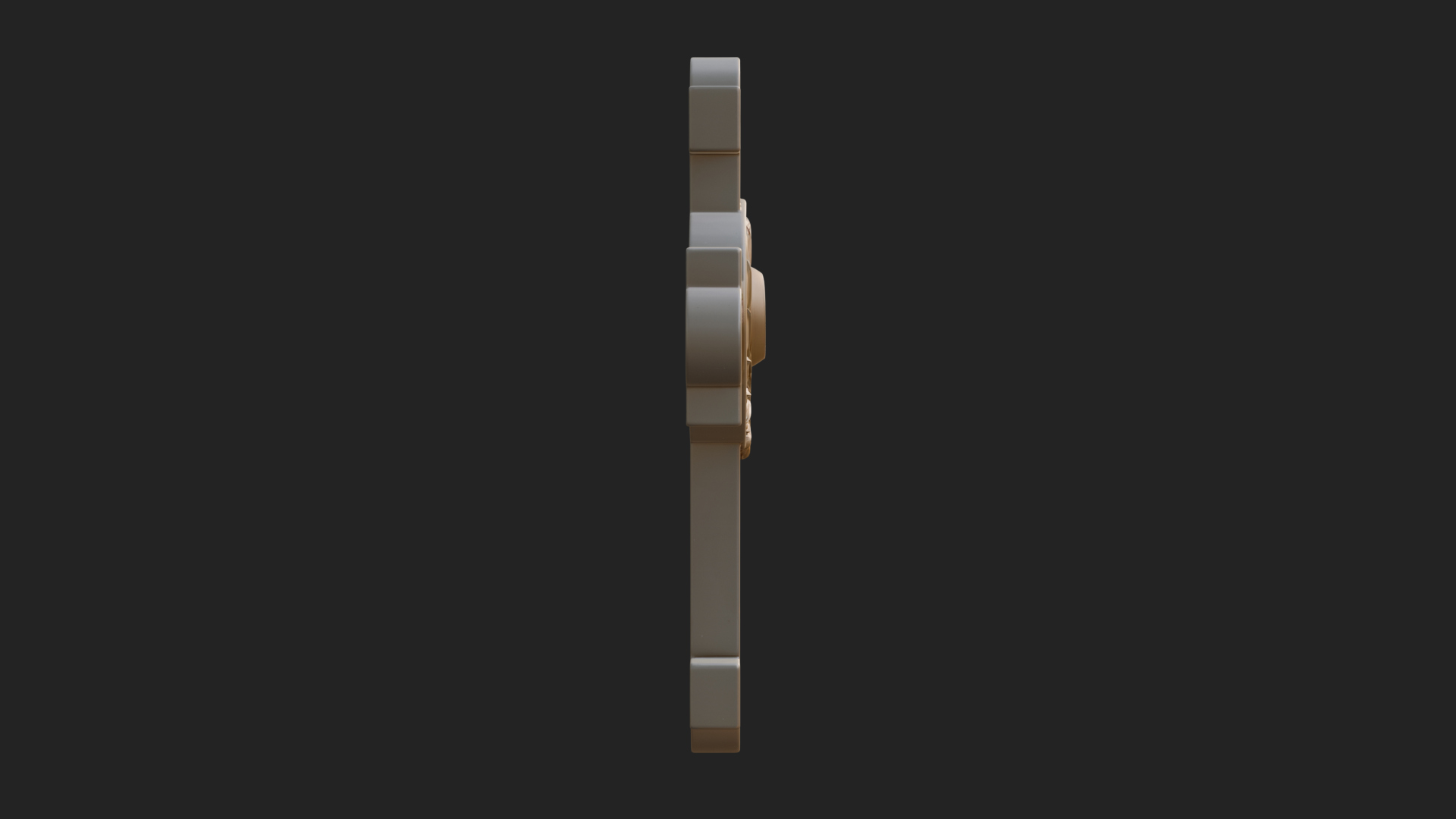 Carved Relief Wall Cross Design 352 3D Print Model 3D Model