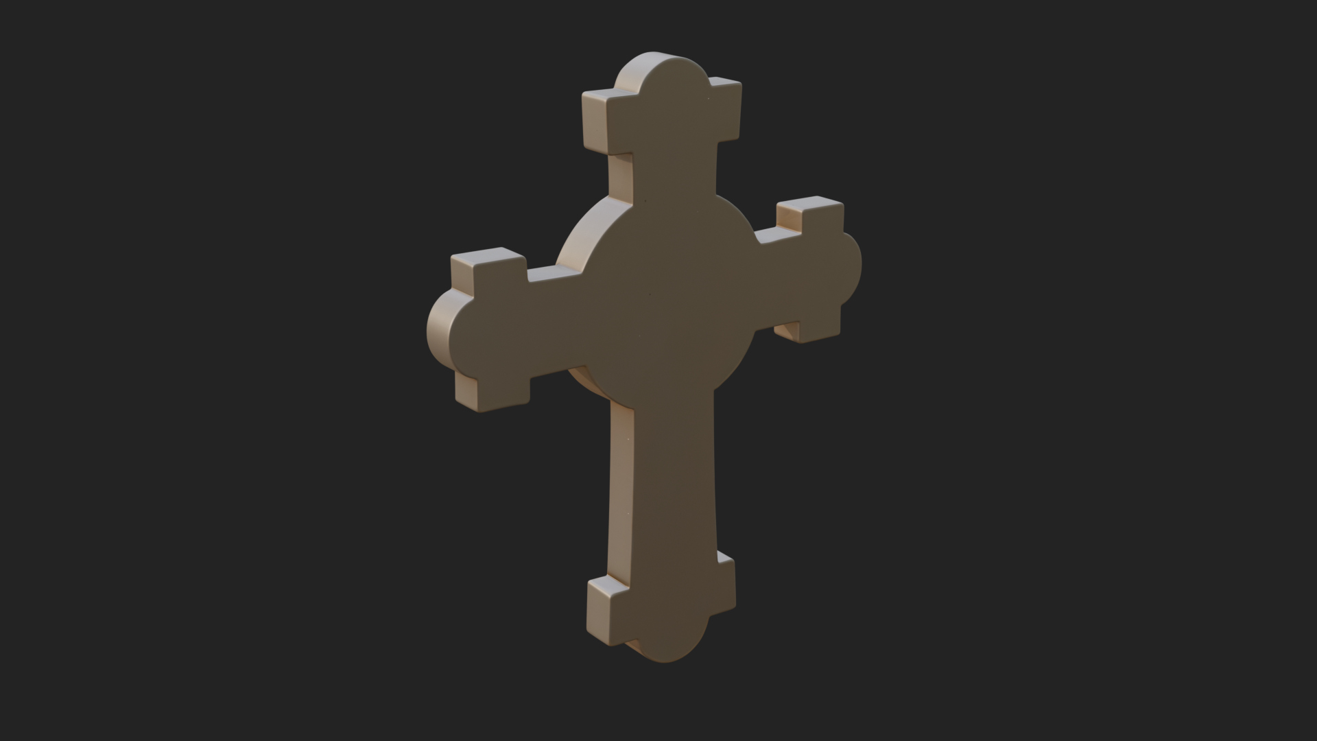 Carved Relief Wall Cross Design 352 3D Print Model 3D Model