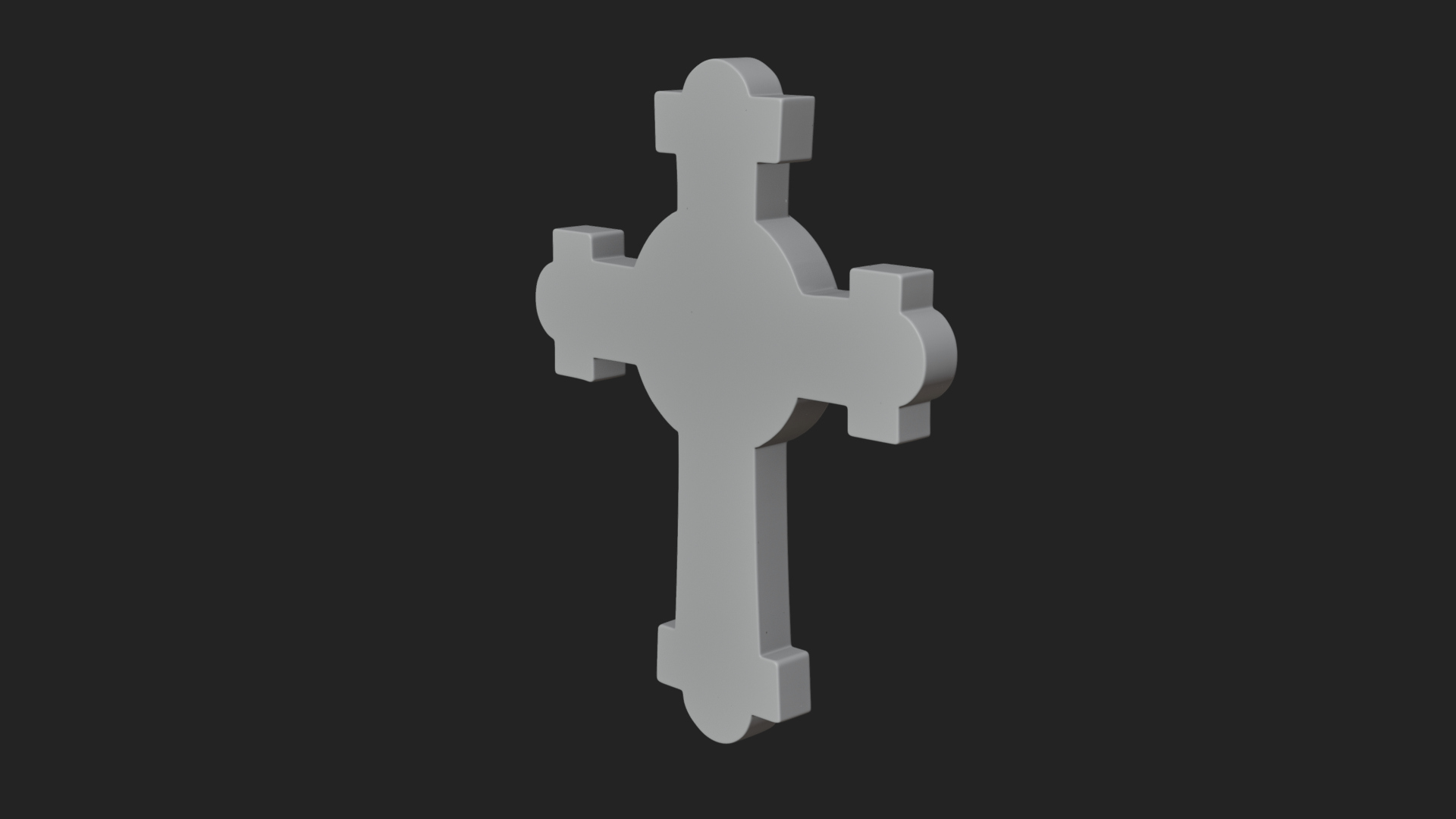 Carved Relief Wall Cross Design 352 3D Print Model 3D Model
