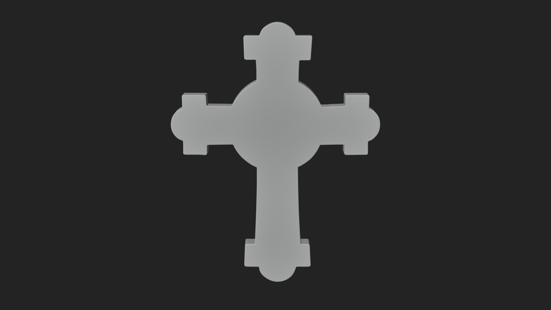 Carved Relief Wall Cross Design 352 3D Print Model 3D Model