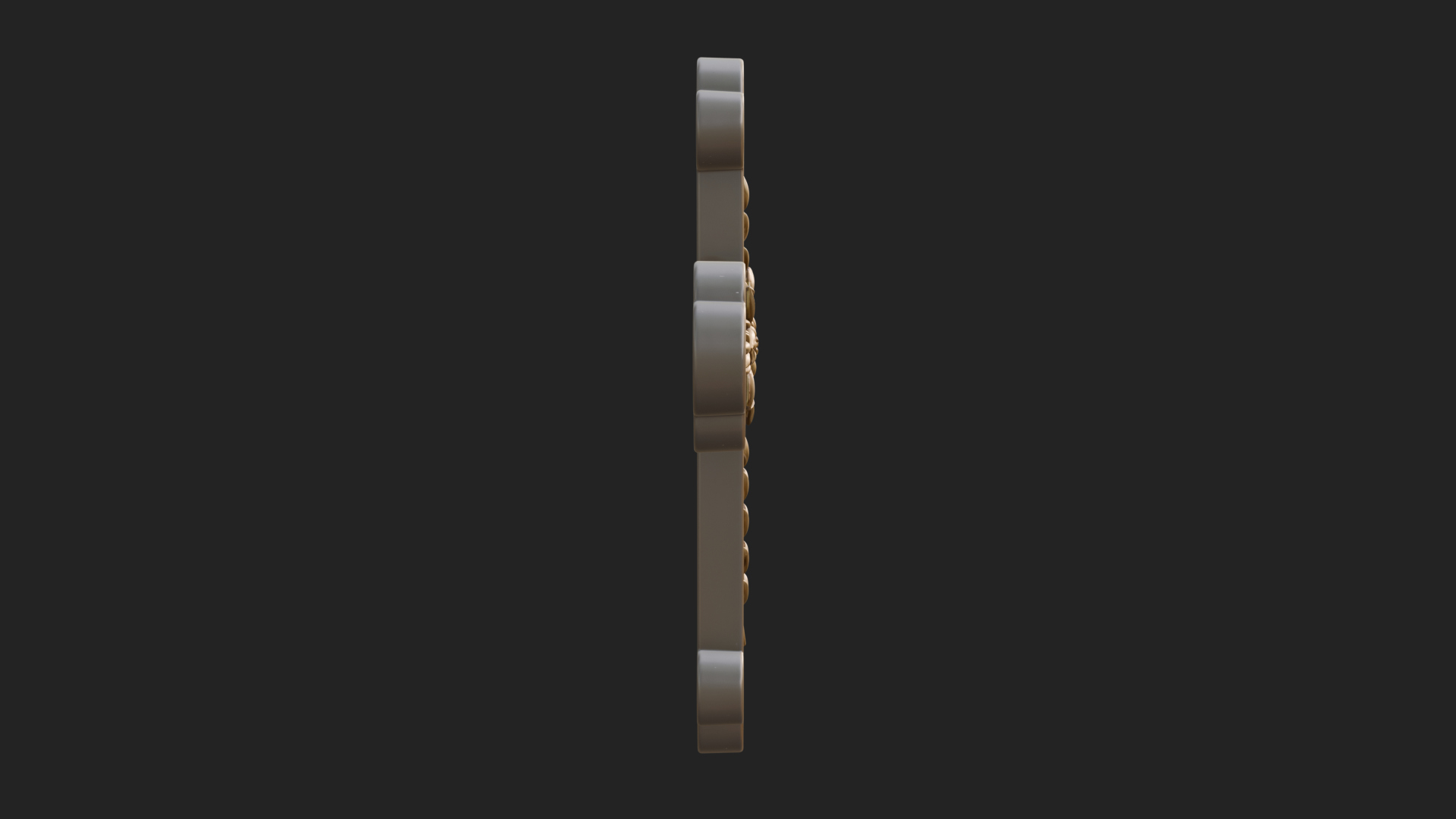 Carved Relief Wall Cross Design 353 3D Print Model 3D Model