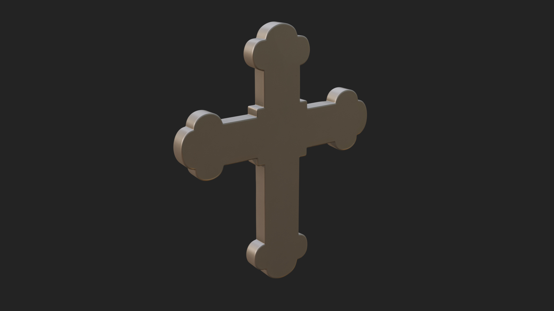 Carved Relief Wall Cross Design 353 3D Print Model 3D Model