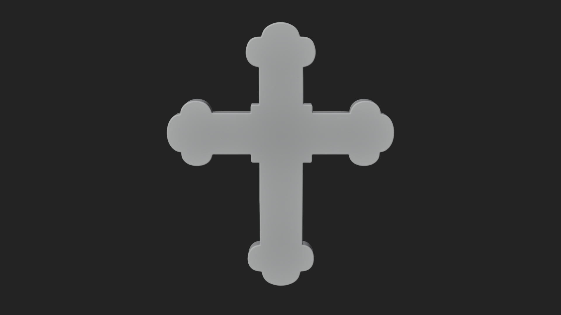 Carved Relief Wall Cross Design 353 3D Print Model 3D Model