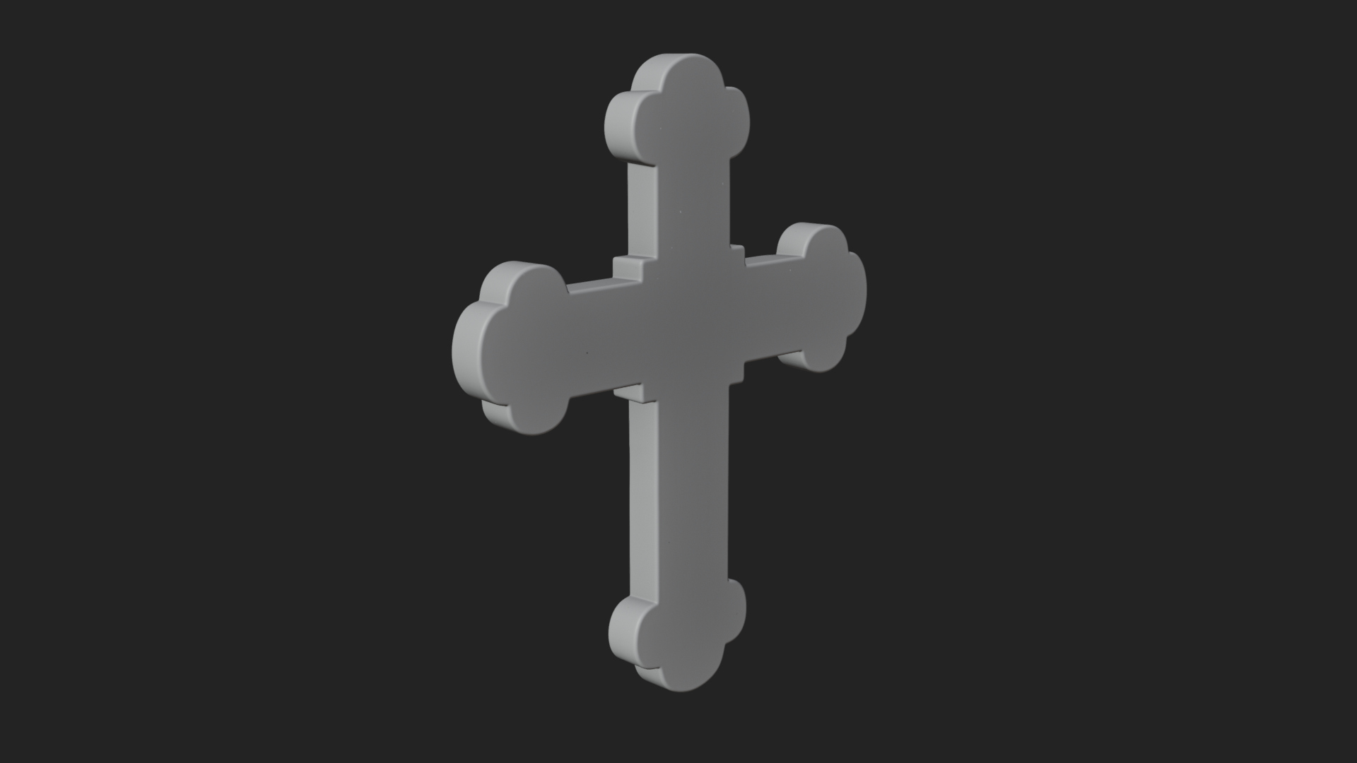 Carved Relief Wall Cross Design 353 3D Print Model 3D Model