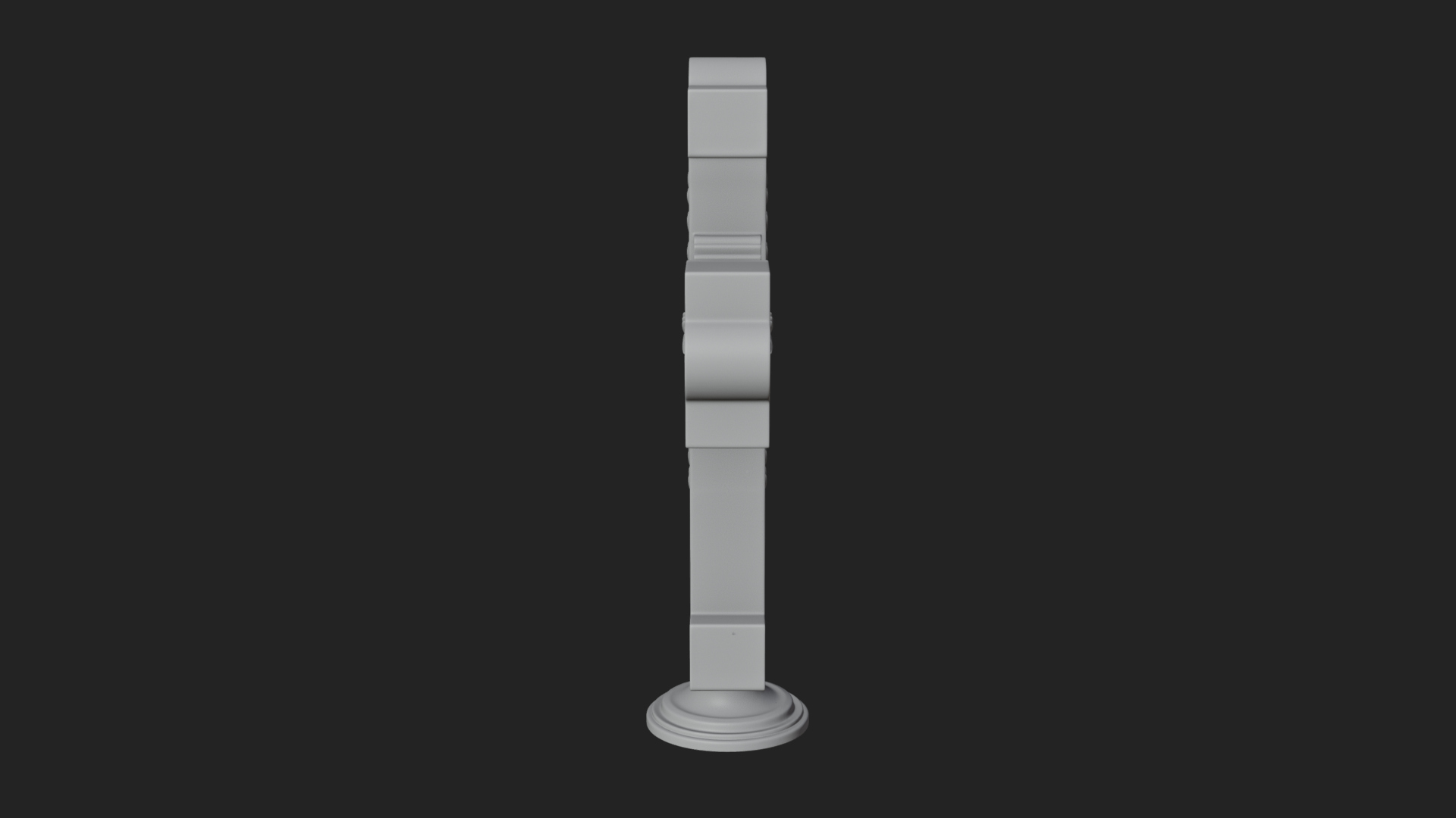 Carved Relief Wall Cross Design 355 3D Print Model 3D Model