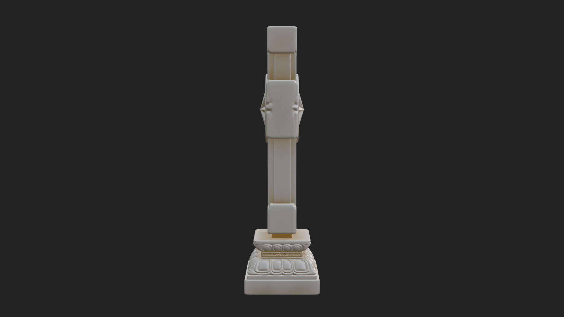 Carved Relief Wall Cross Design 357 3D Print Model 3D Model