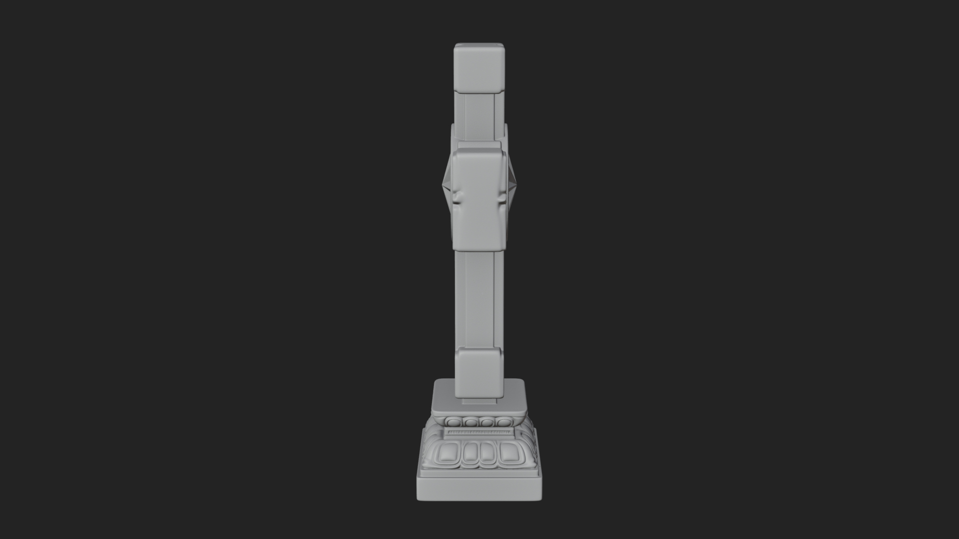Carved Relief Wall Cross Design 357 3D Print Model 3D Model
