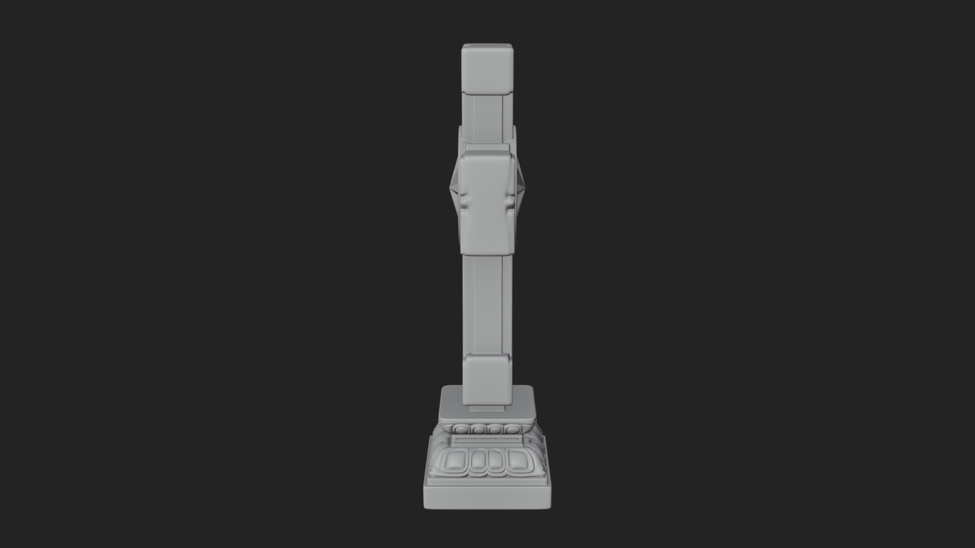Carved Relief Wall Cross Design 357 3D Print Model 3D Model