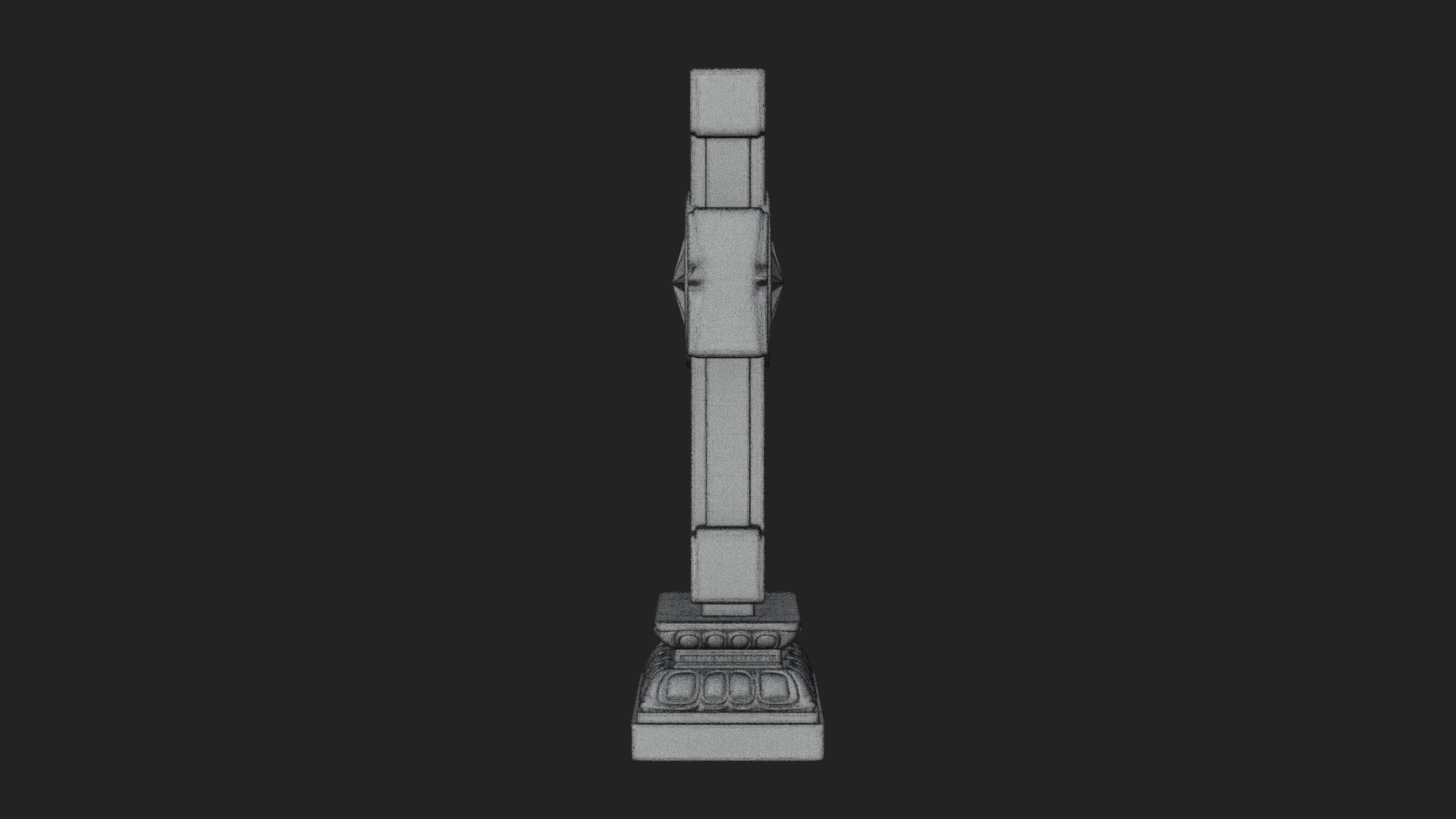 Carved Relief Wall Cross Design 357 3D Print Model 3D Model