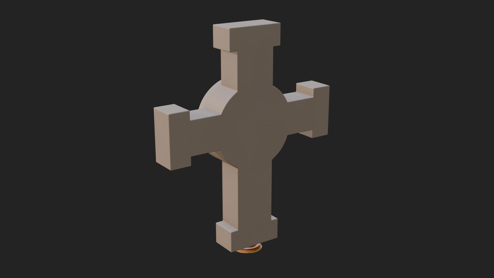 Carved Relief Wall Cross Design 358 3D Print Model 3D Model