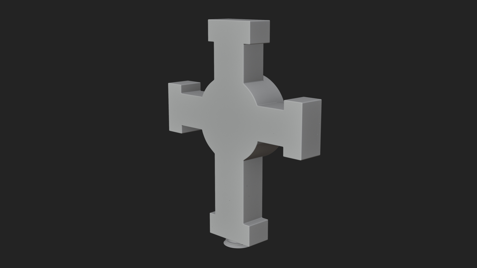 Carved Relief Wall Cross Design 358 3D Print Model 3D Model