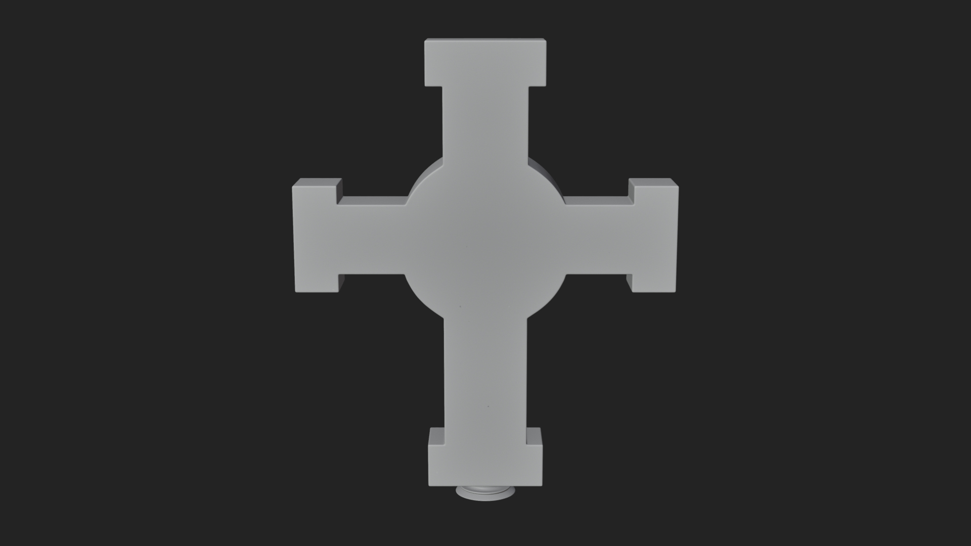 Carved Relief Wall Cross Design 358 3D Print Model 3D Model