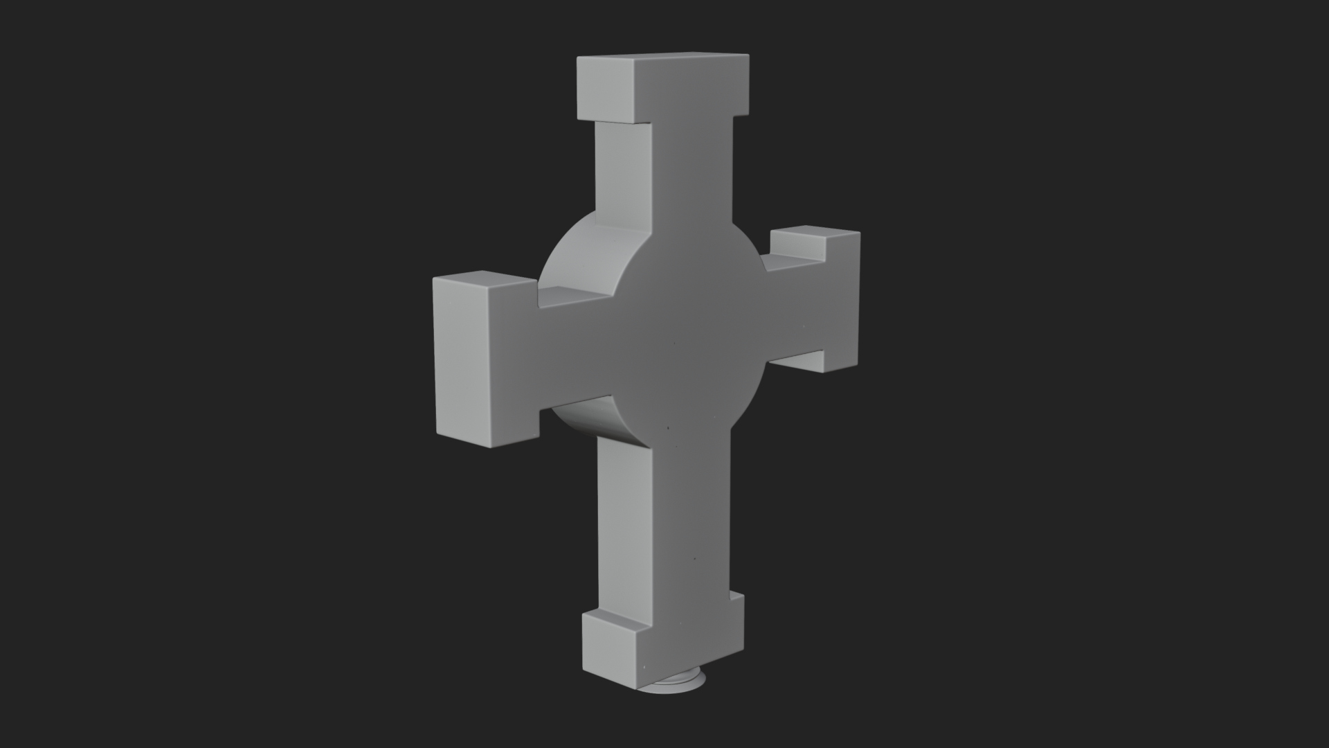 Carved Relief Wall Cross Design 358 3D Print Model 3D Model