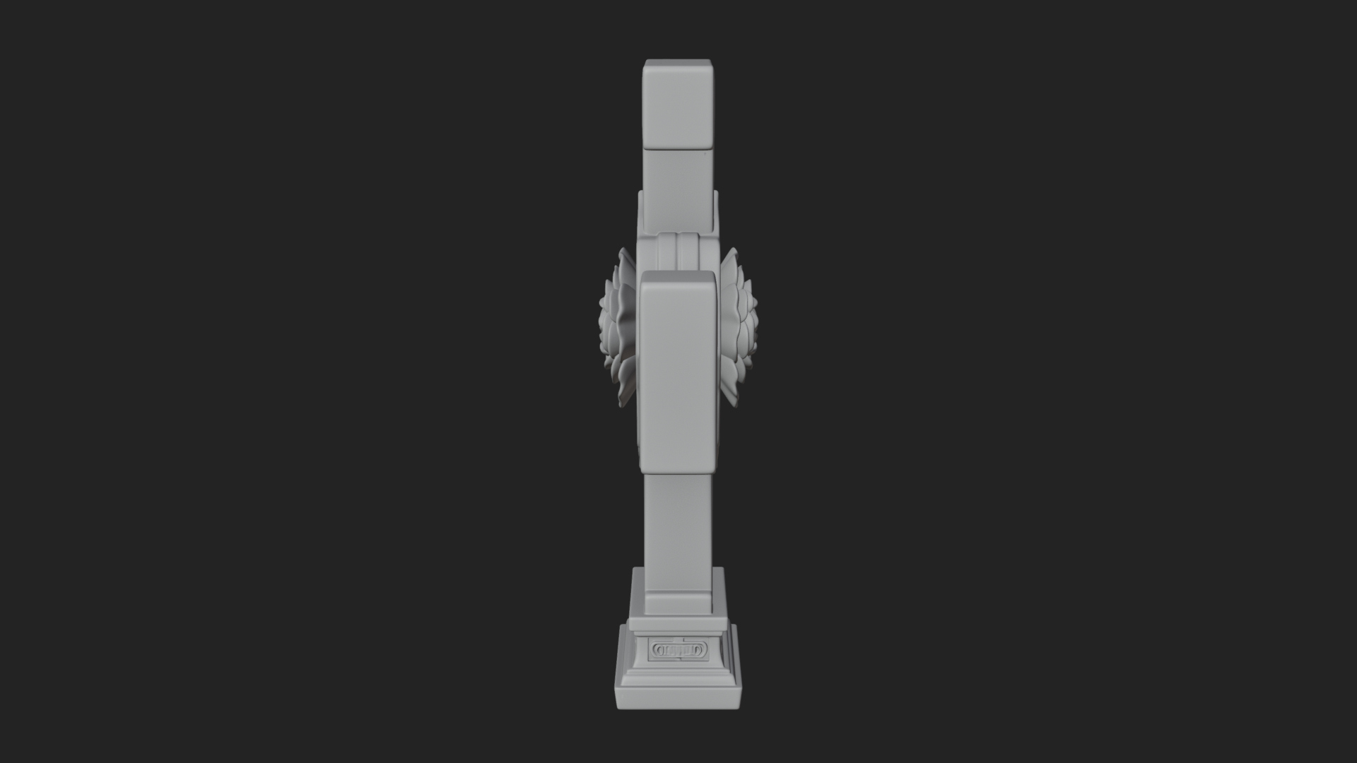 Carved Relief Wall Cross Design 359 3D Print Model 3D Model