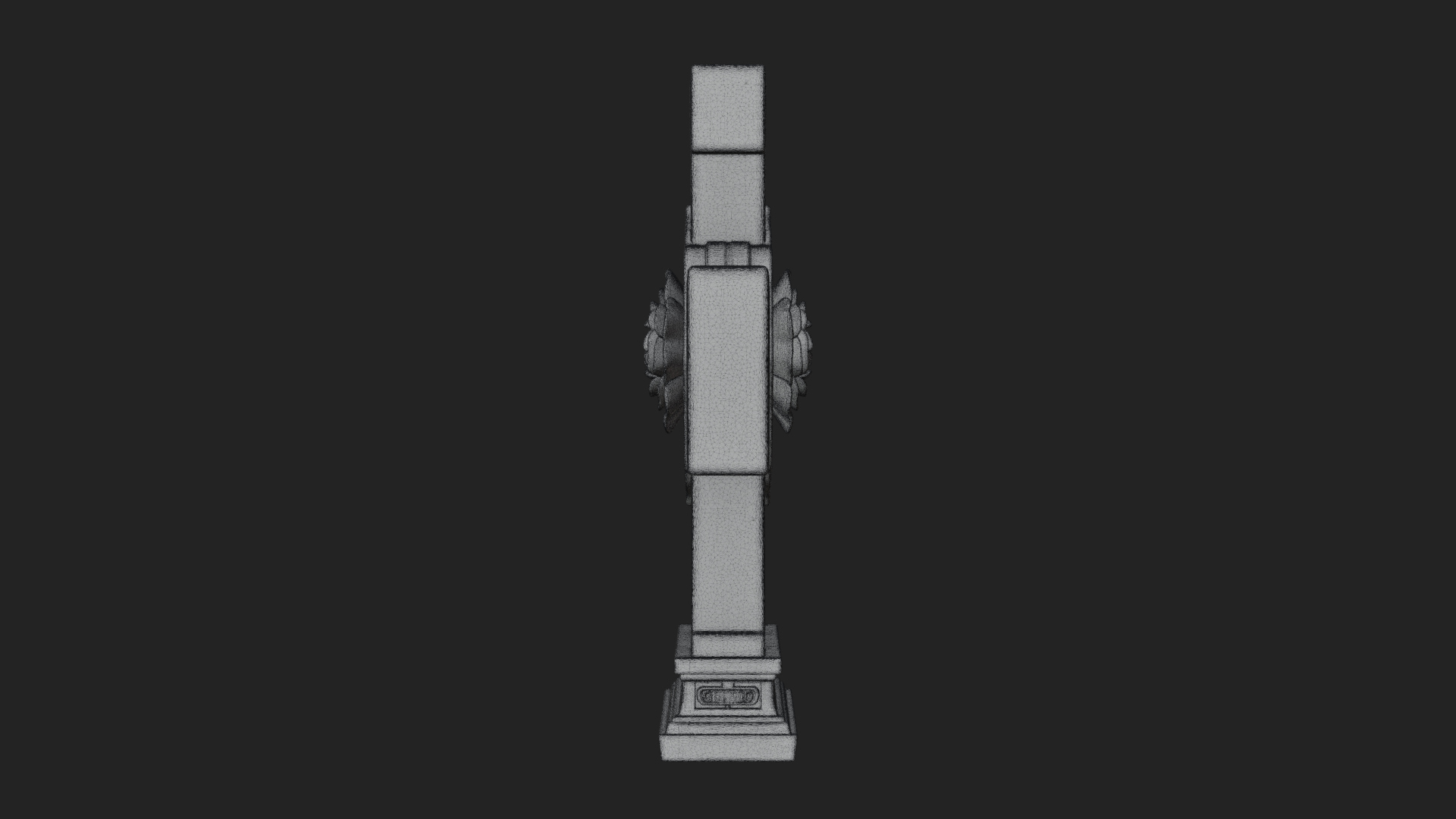 Carved Relief Wall Cross Design 359 3D Print Model 3D Model