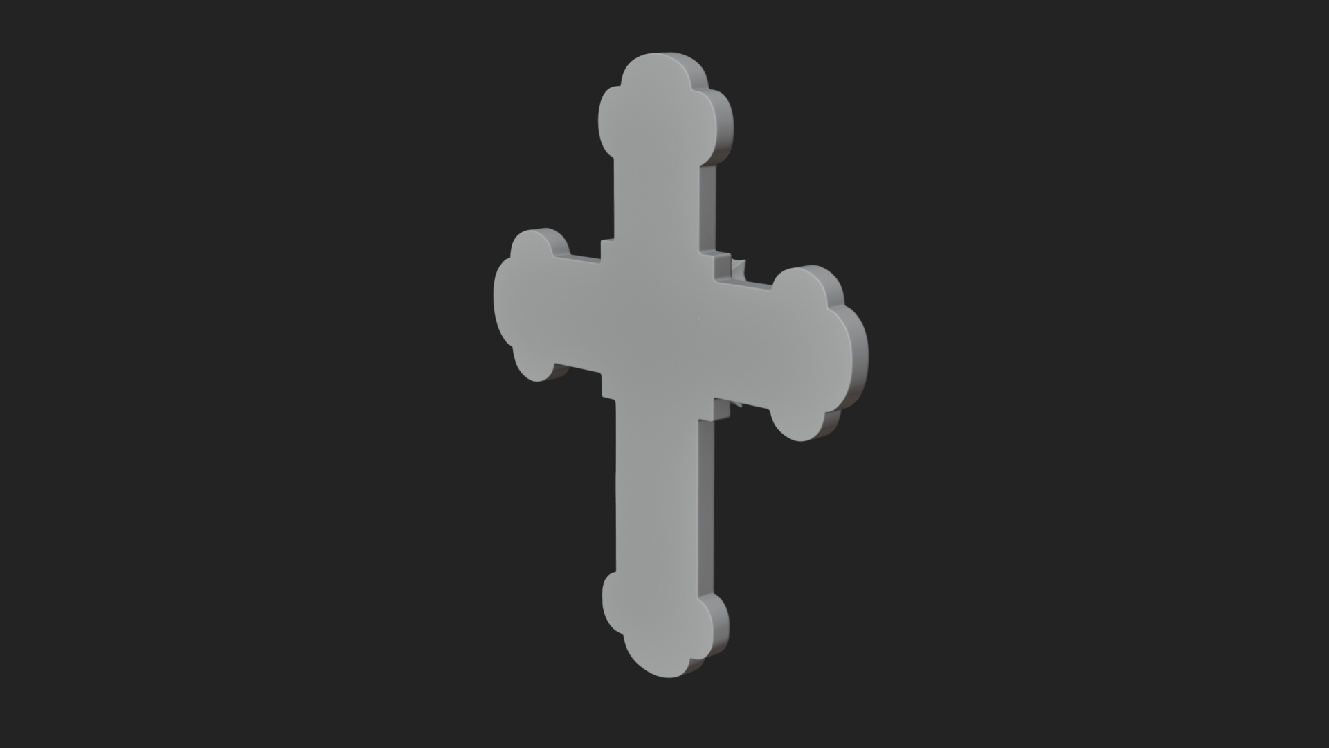 Carved Relief Wall Cross Design 36 3D Print Model 3D Model