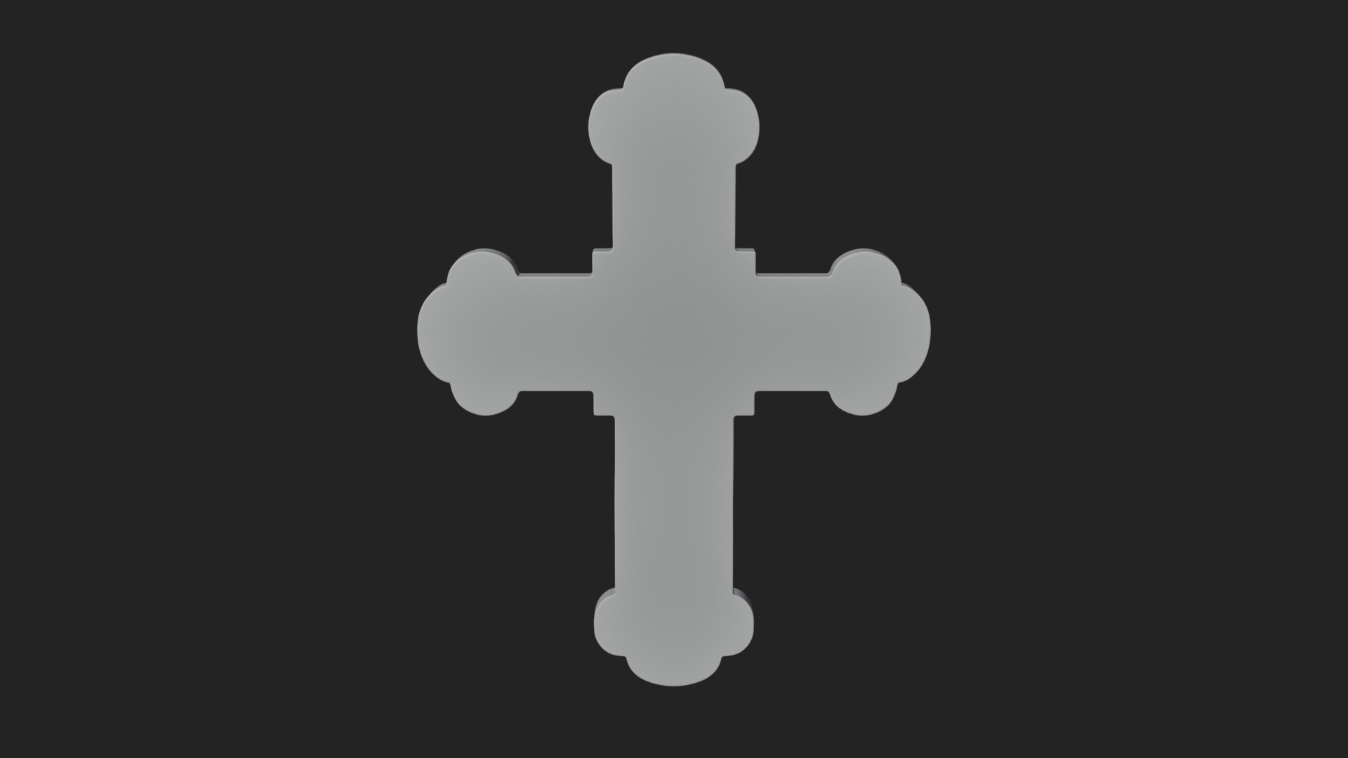 Carved Relief Wall Cross Design 36 3D Print Model 3D Model