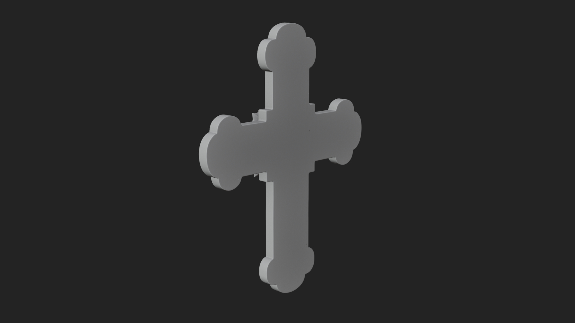 Carved Relief Wall Cross Design 36 3D Print Model 3D Model