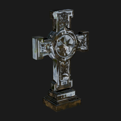 Carved Relief Wall Cross Design 361 3D Print Model