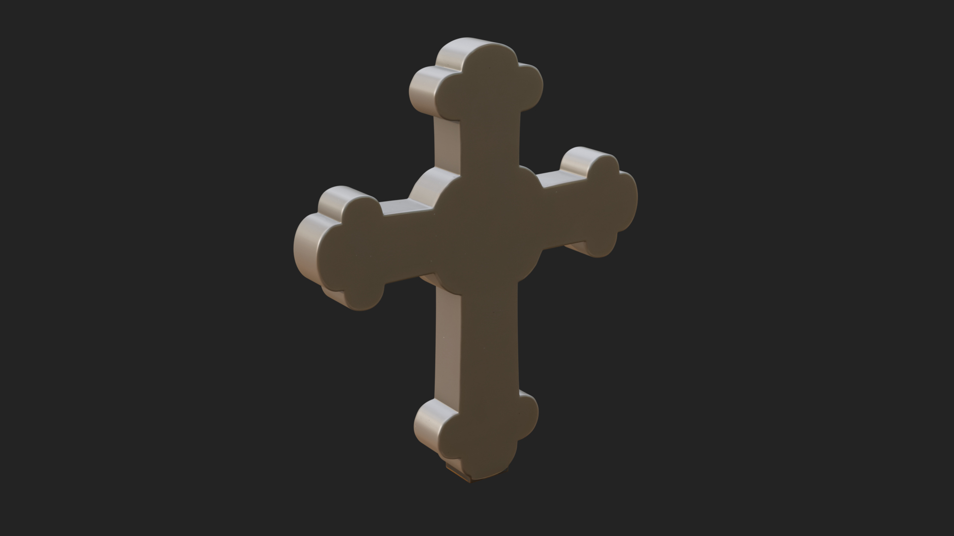 Carved Relief Wall Cross Design 366 3D Print Model 3D Model