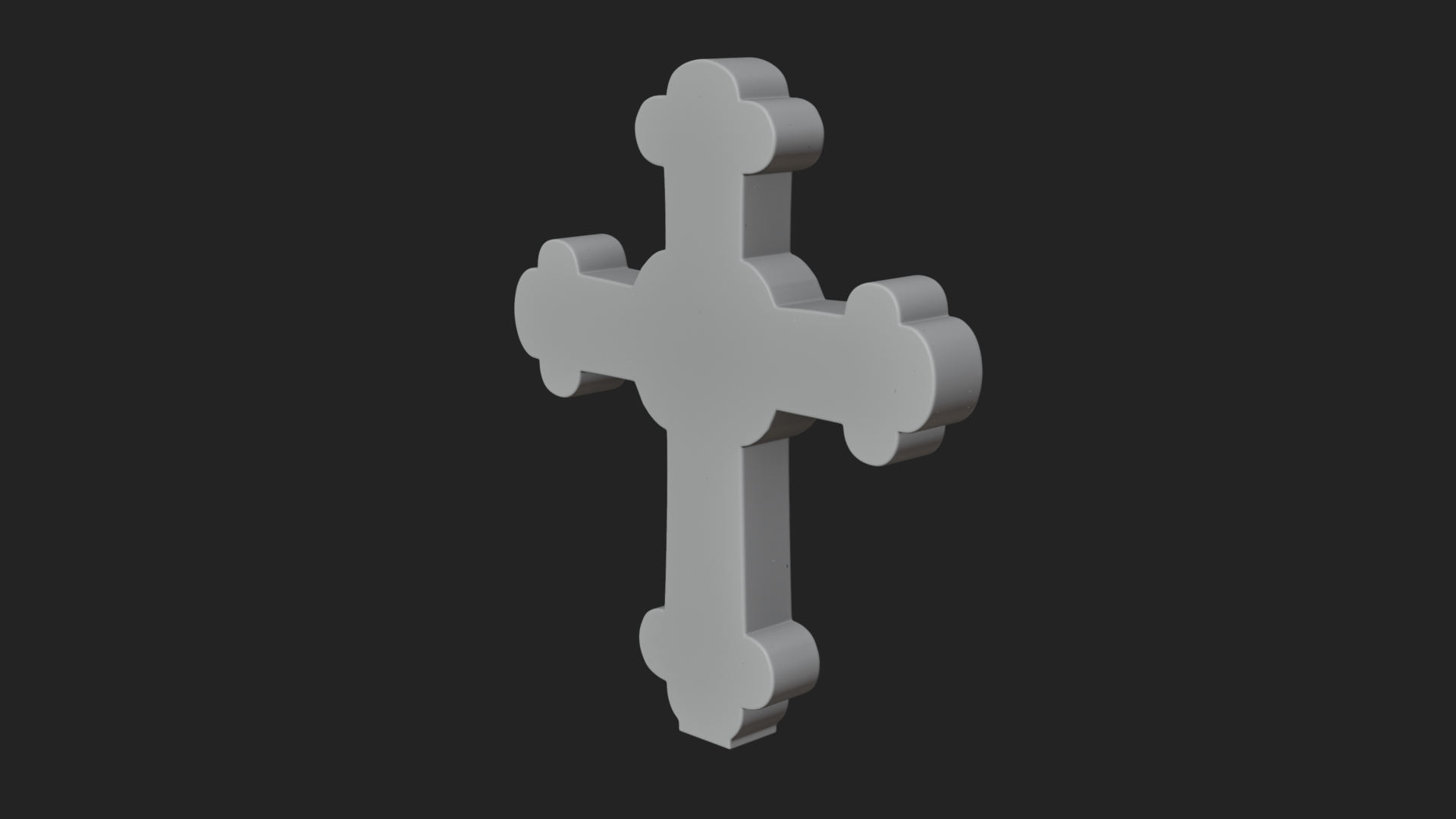 Carved Relief Wall Cross Design 366 3D Print Model 3D Model