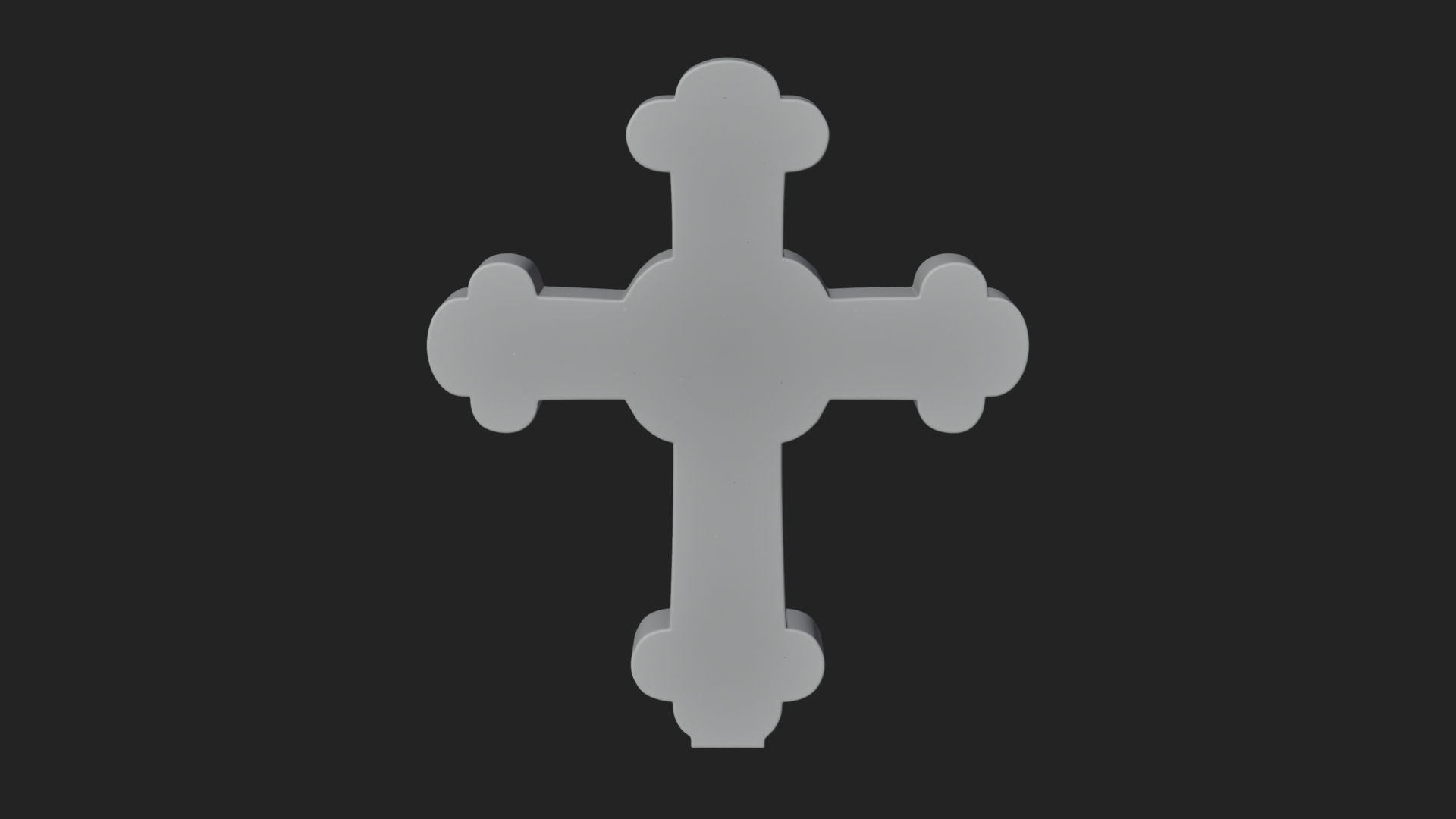 Carved Relief Wall Cross Design 366 3D Print Model 3D Model