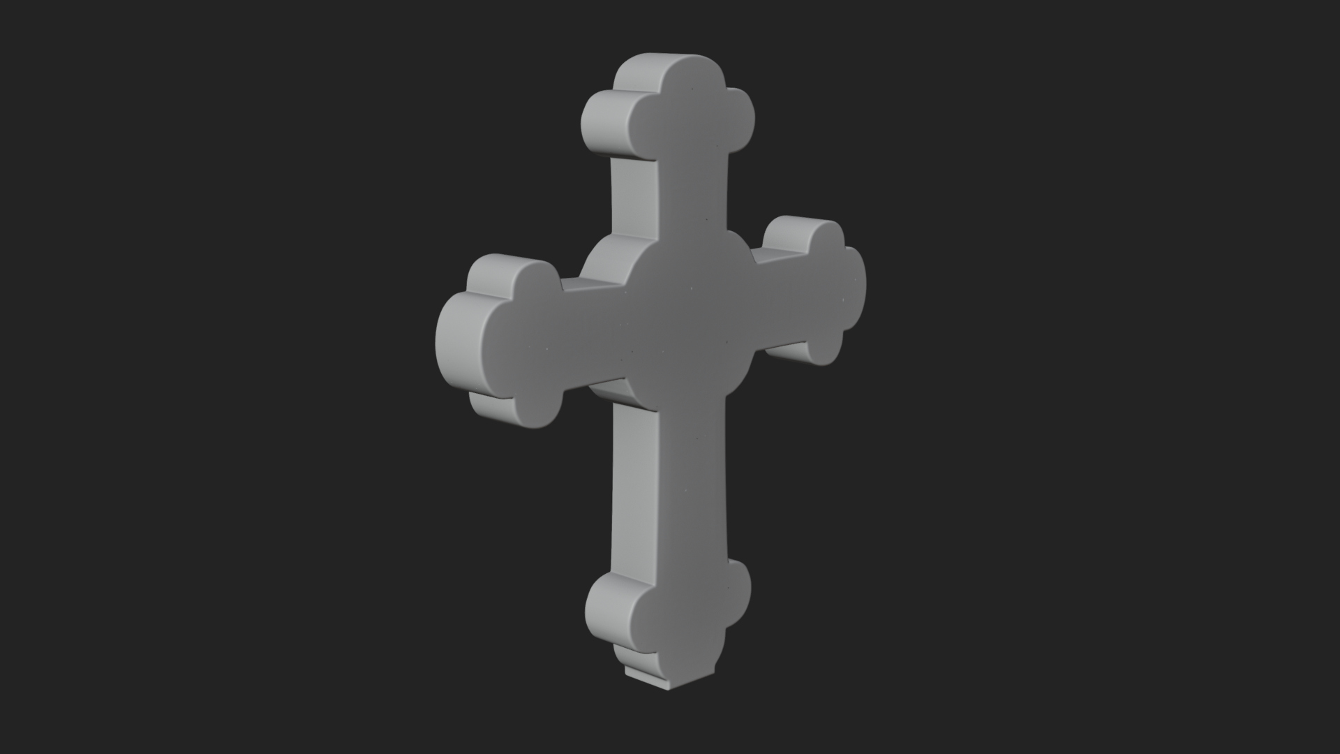 Carved Relief Wall Cross Design 366 3D Print Model 3D Model