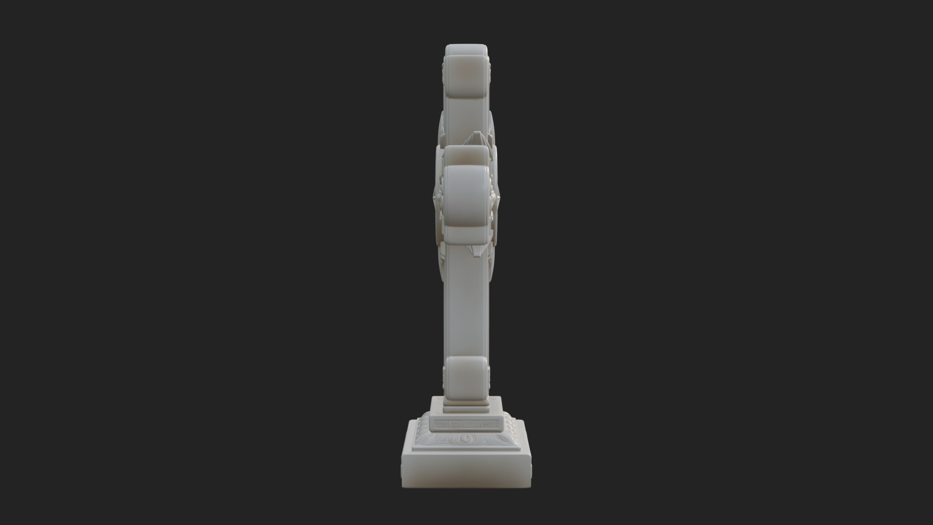Carved Relief Wall Cross Design 367 3D Print Model 3D Model