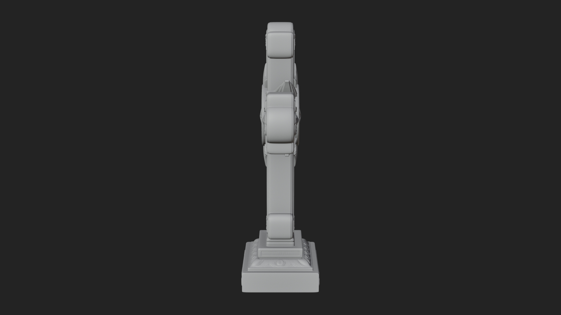 Carved Relief Wall Cross Design 367 3D Print Model 3D Model
