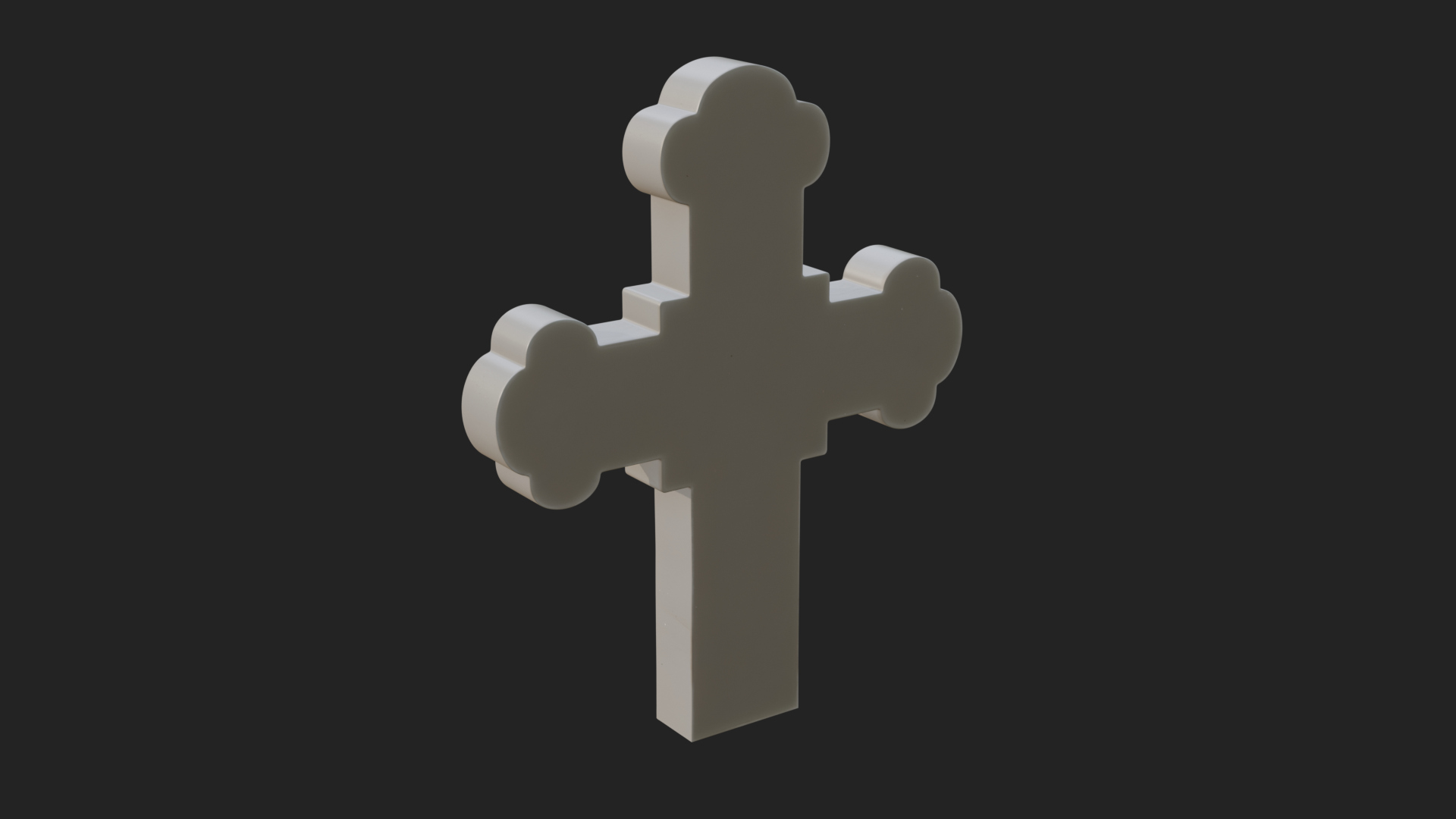 Carved Relief Wall Cross Design 368 3D Print Model 3D Model