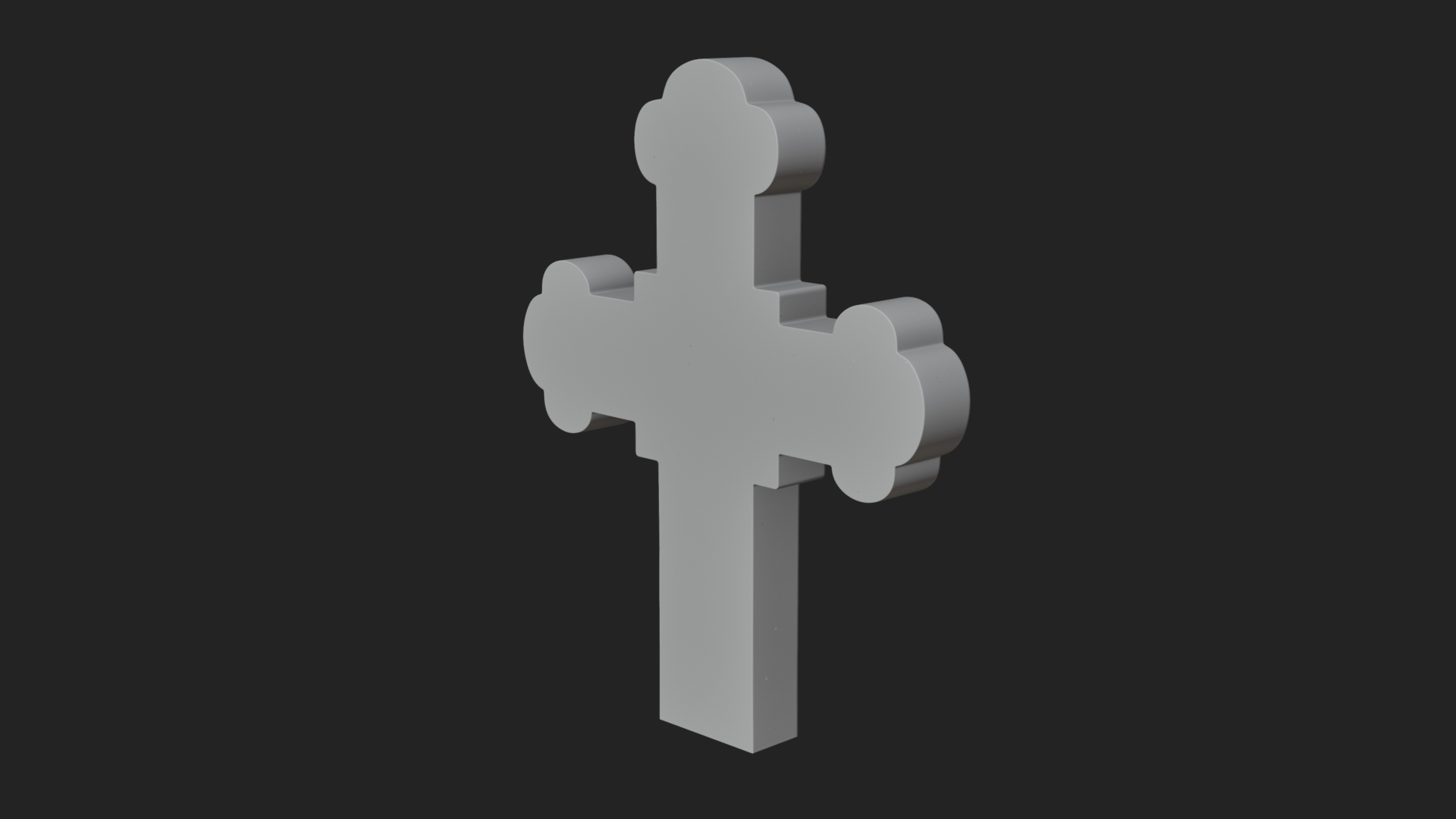 Carved Relief Wall Cross Design 368 3D Print Model 3D Model