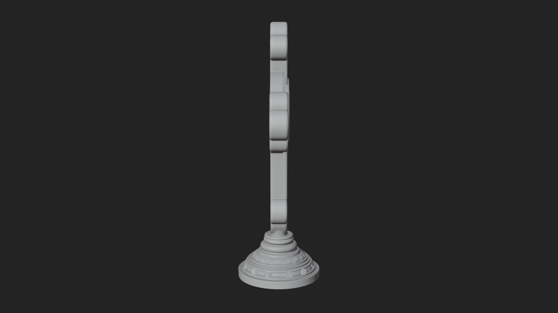 Carved Relief Wall Cross Design 37 3D Print Model 3D Model