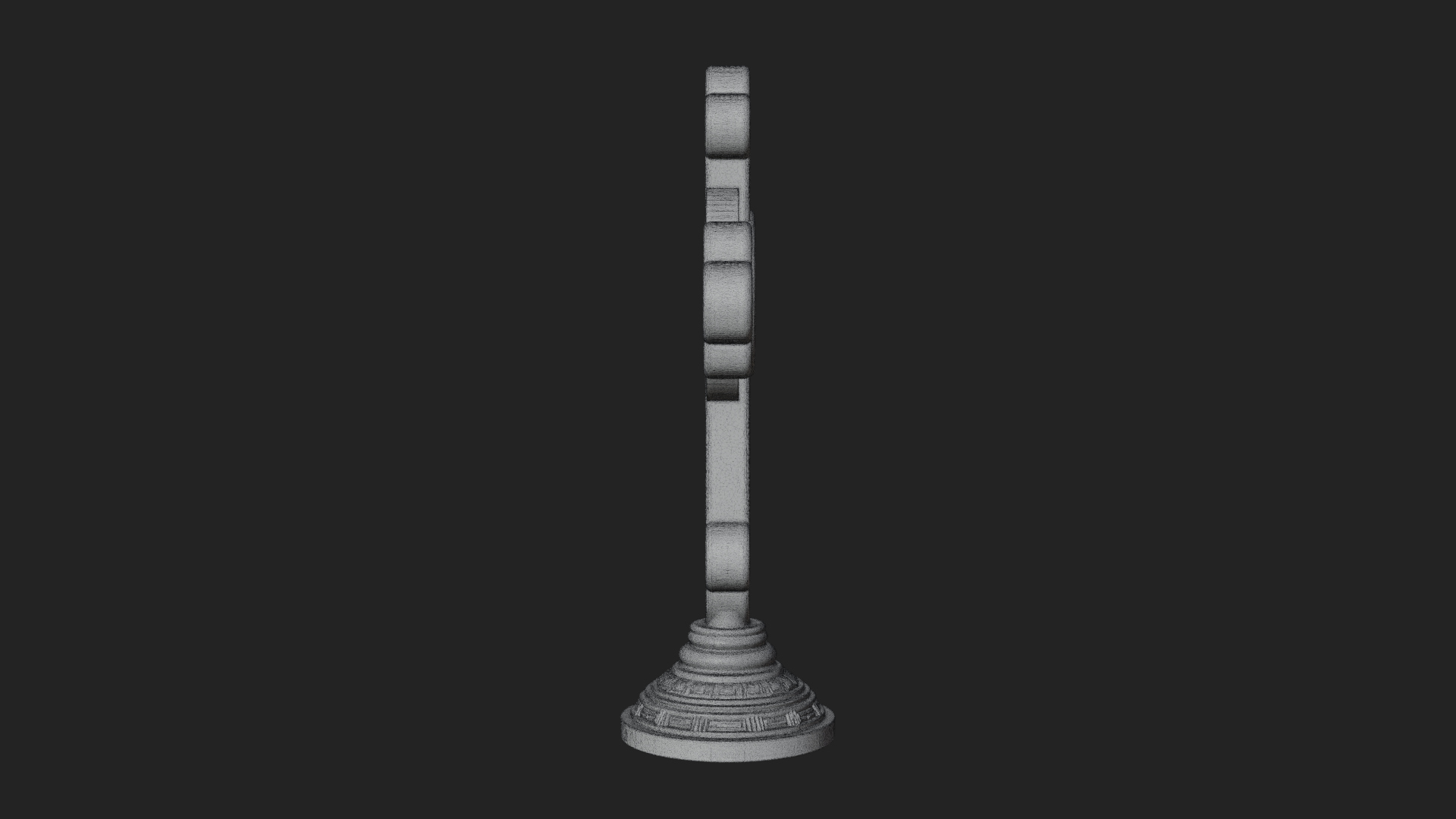 Carved Relief Wall Cross Design 37 3D Print Model 3D Model