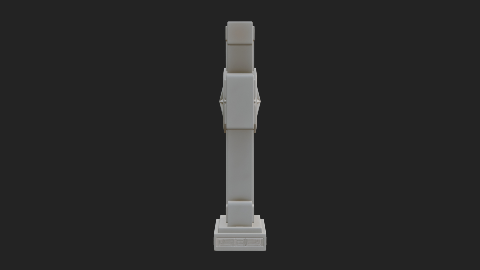 Carved Relief Wall Cross Design 374 3D Print Model 3D Model