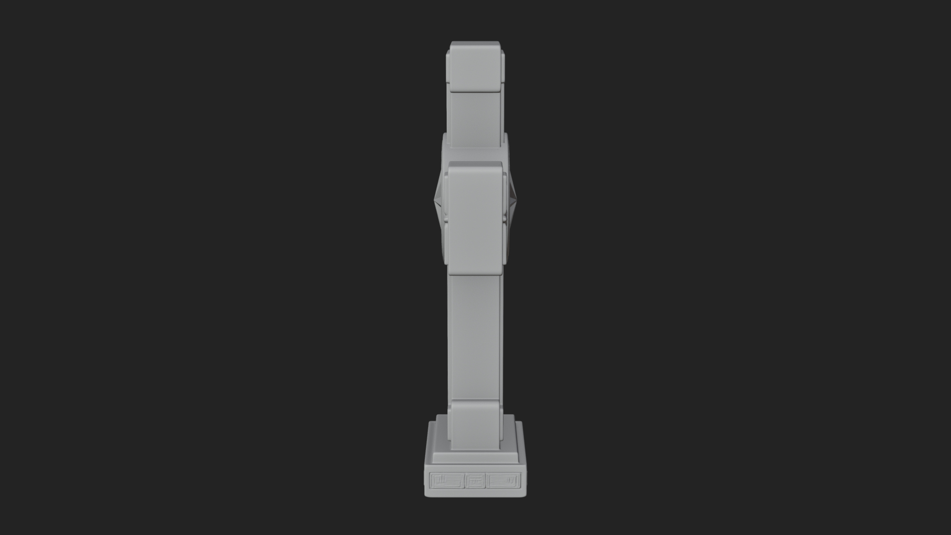 Carved Relief Wall Cross Design 374 3D Print Model 3D Model