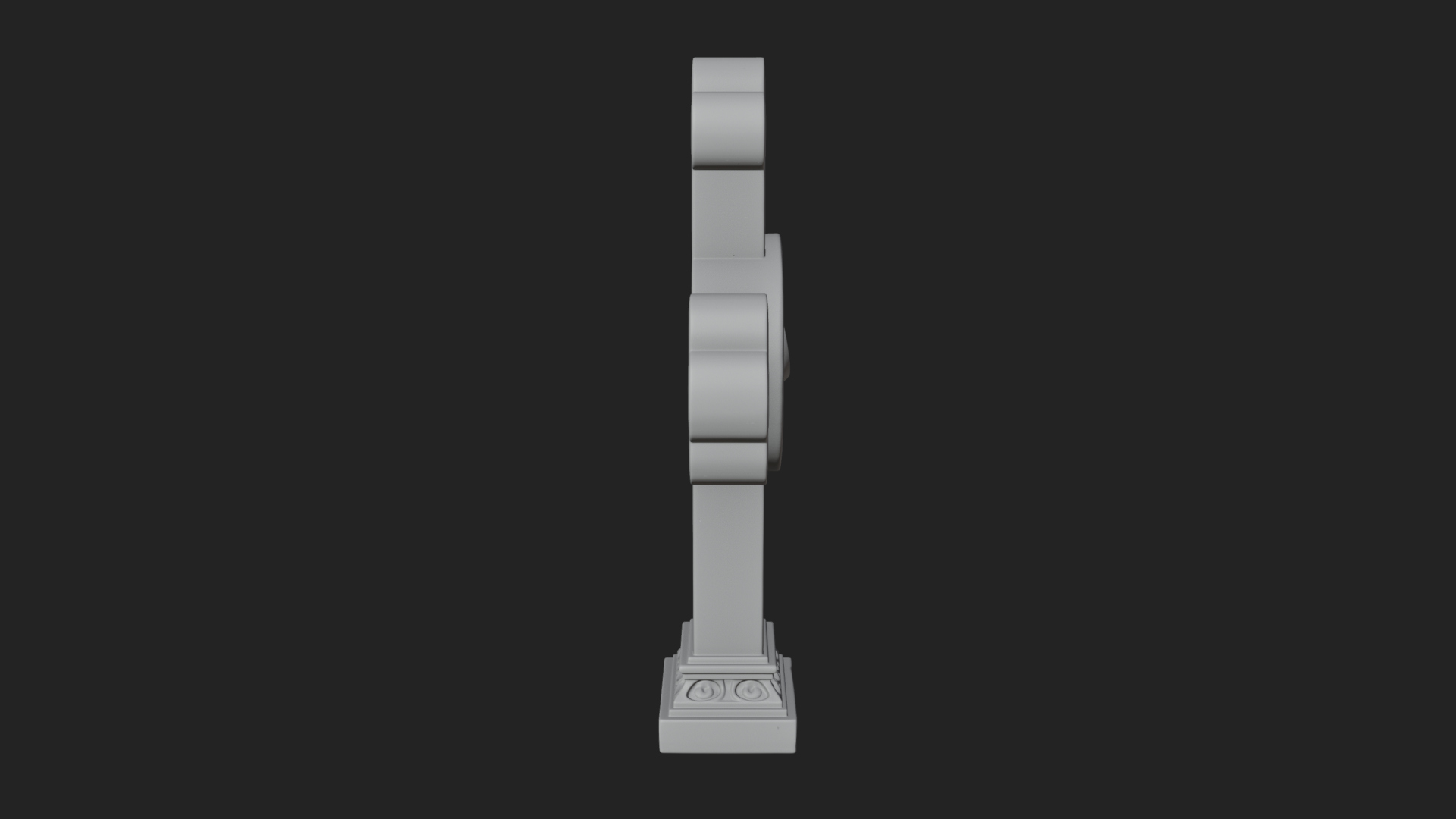 Carved Relief Wall Cross Design 375 3D Print Model 3D Model