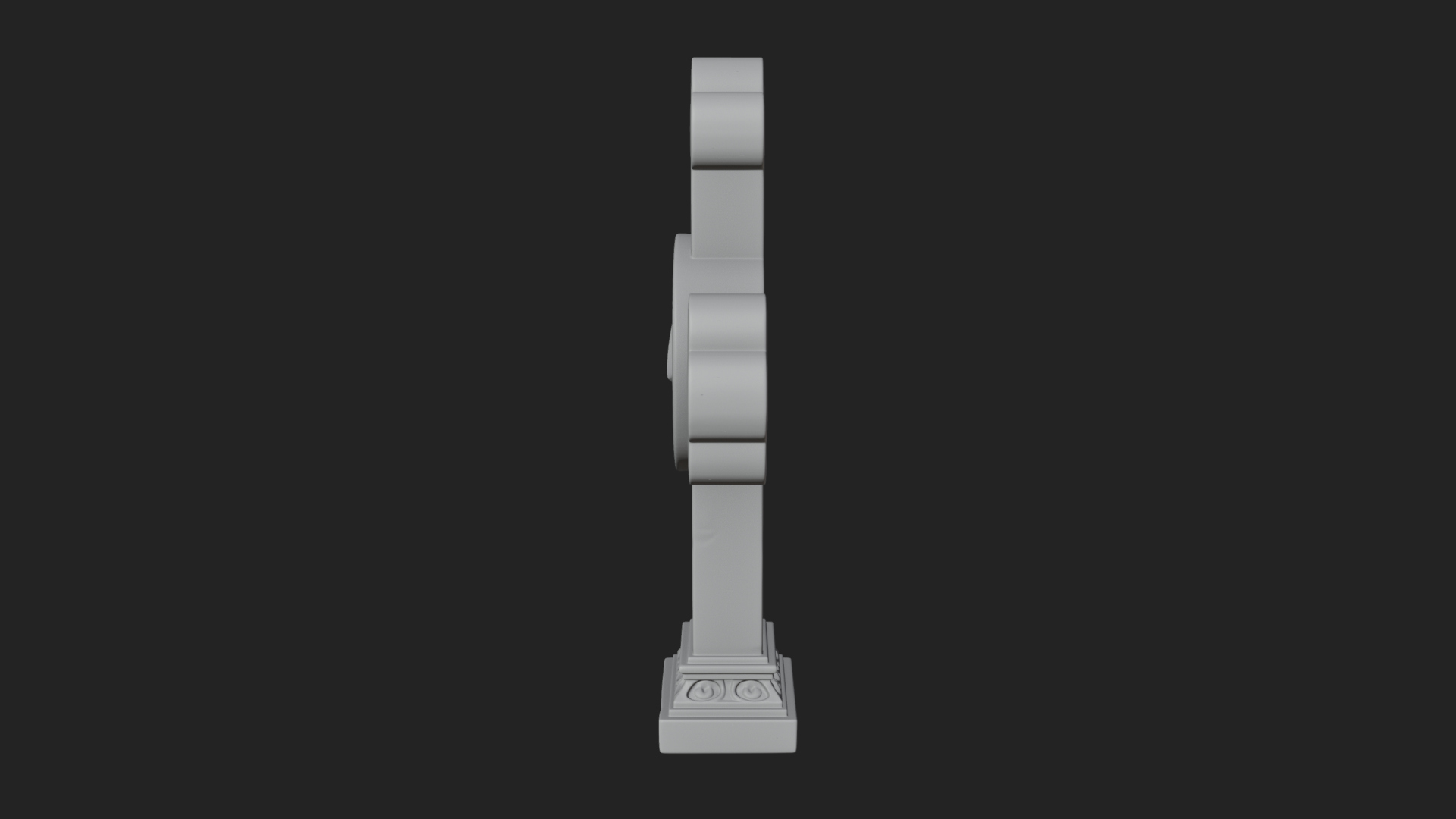 Carved Relief Wall Cross Design 375 3D Print Model 3D Model