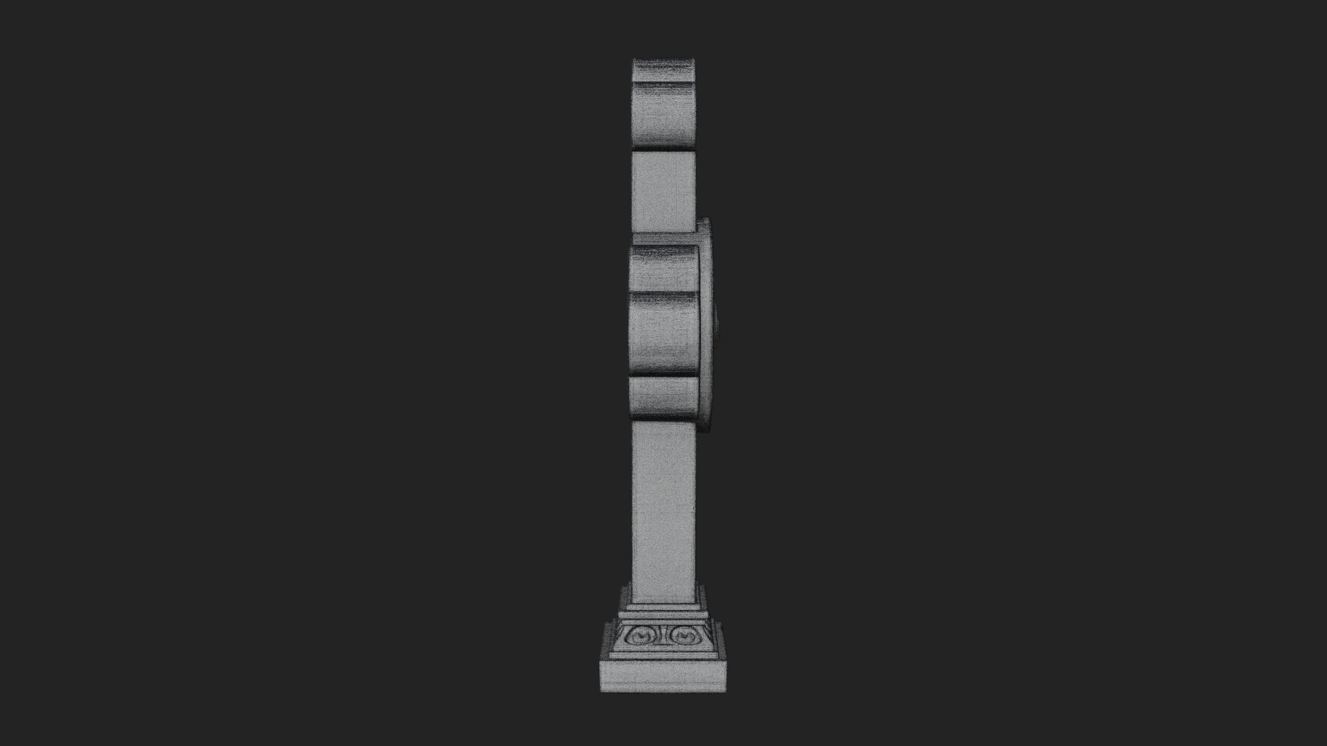 Carved Relief Wall Cross Design 375 3D Print Model 3D Model