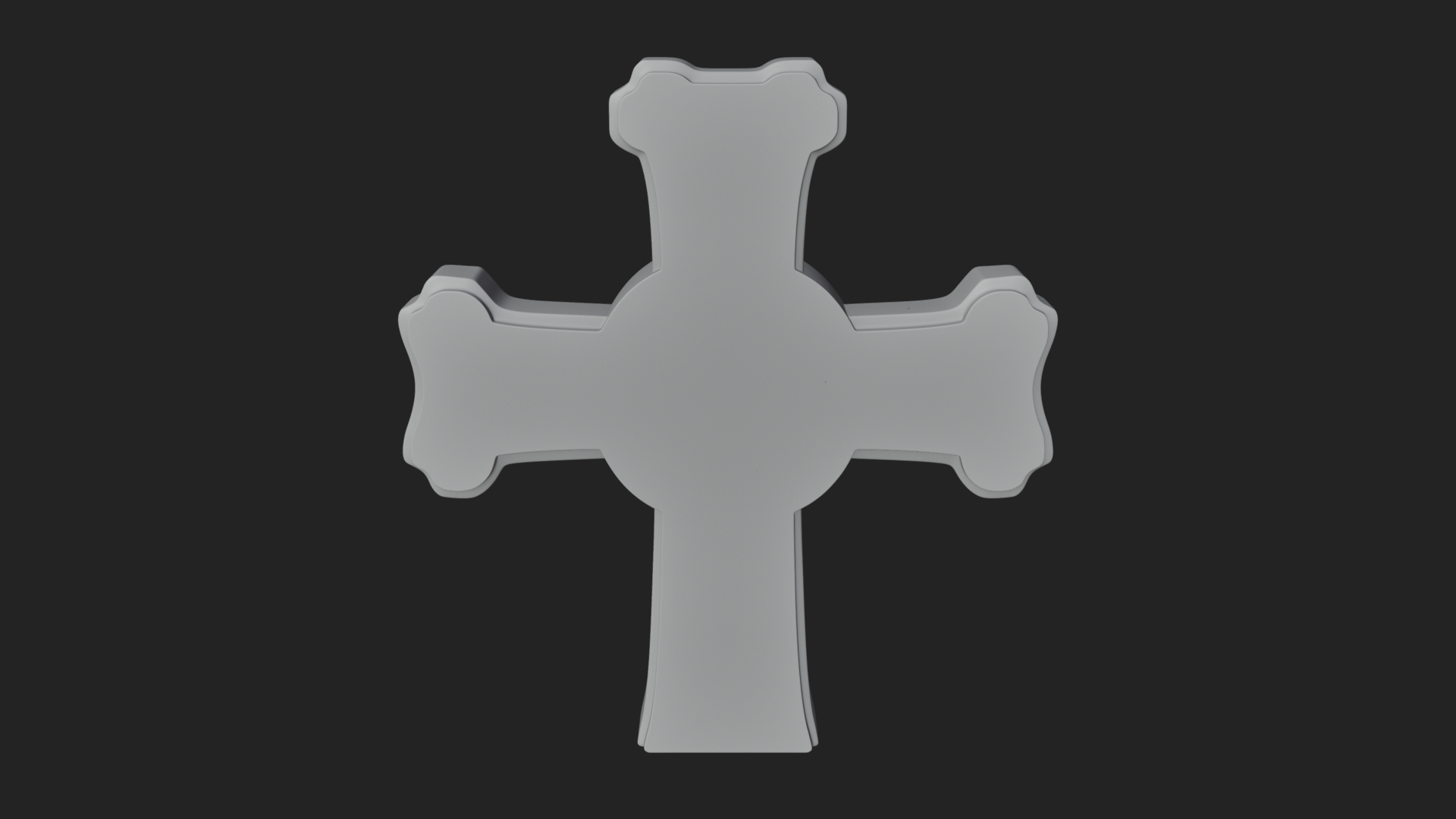 Carved Relief Wall Cross Design 376 3D Print Model 3D Model