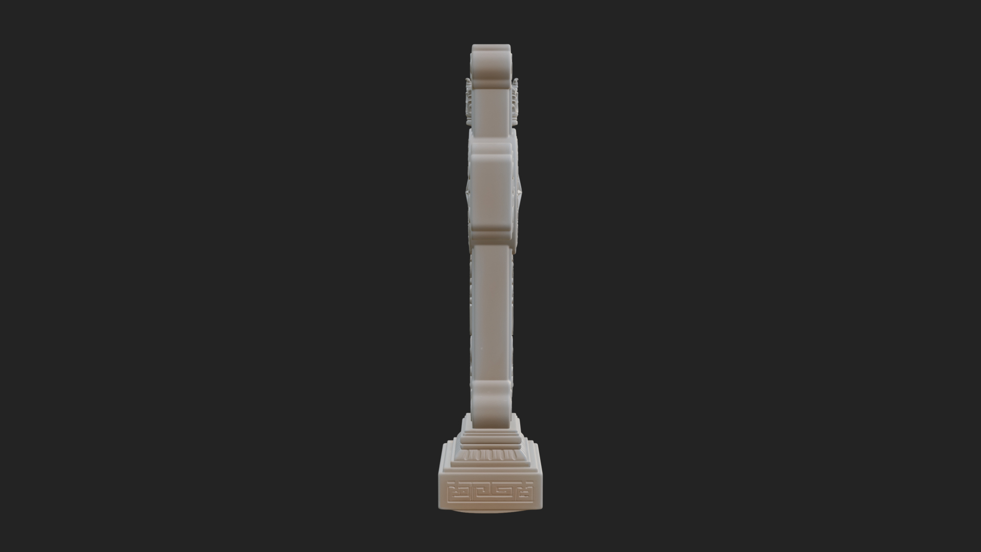 Carved Relief Wall Cross Design 377 3D Print Model 3D Model