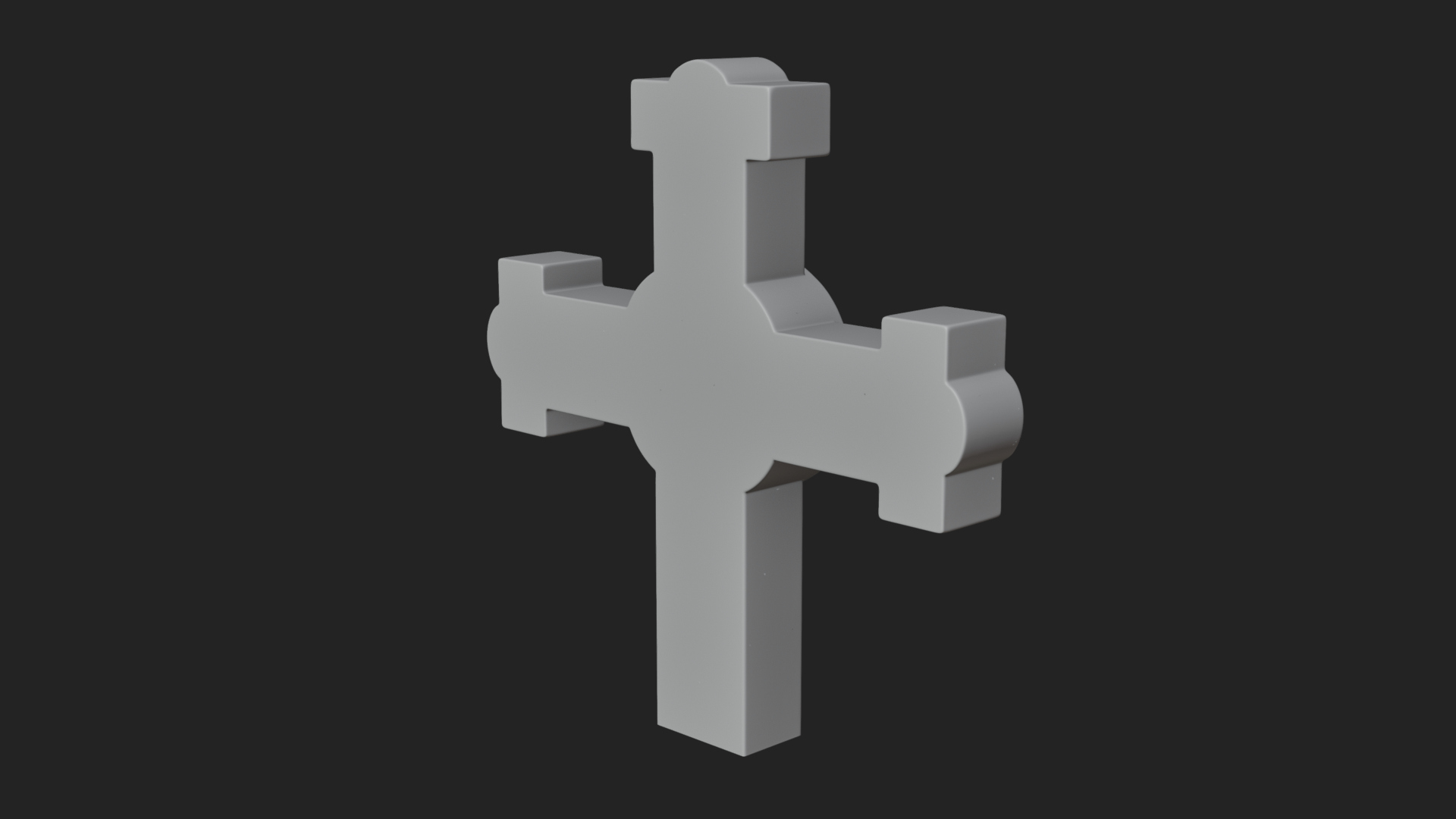 Carved Relief Wall Cross Design 378 3D Print Model 3D Model