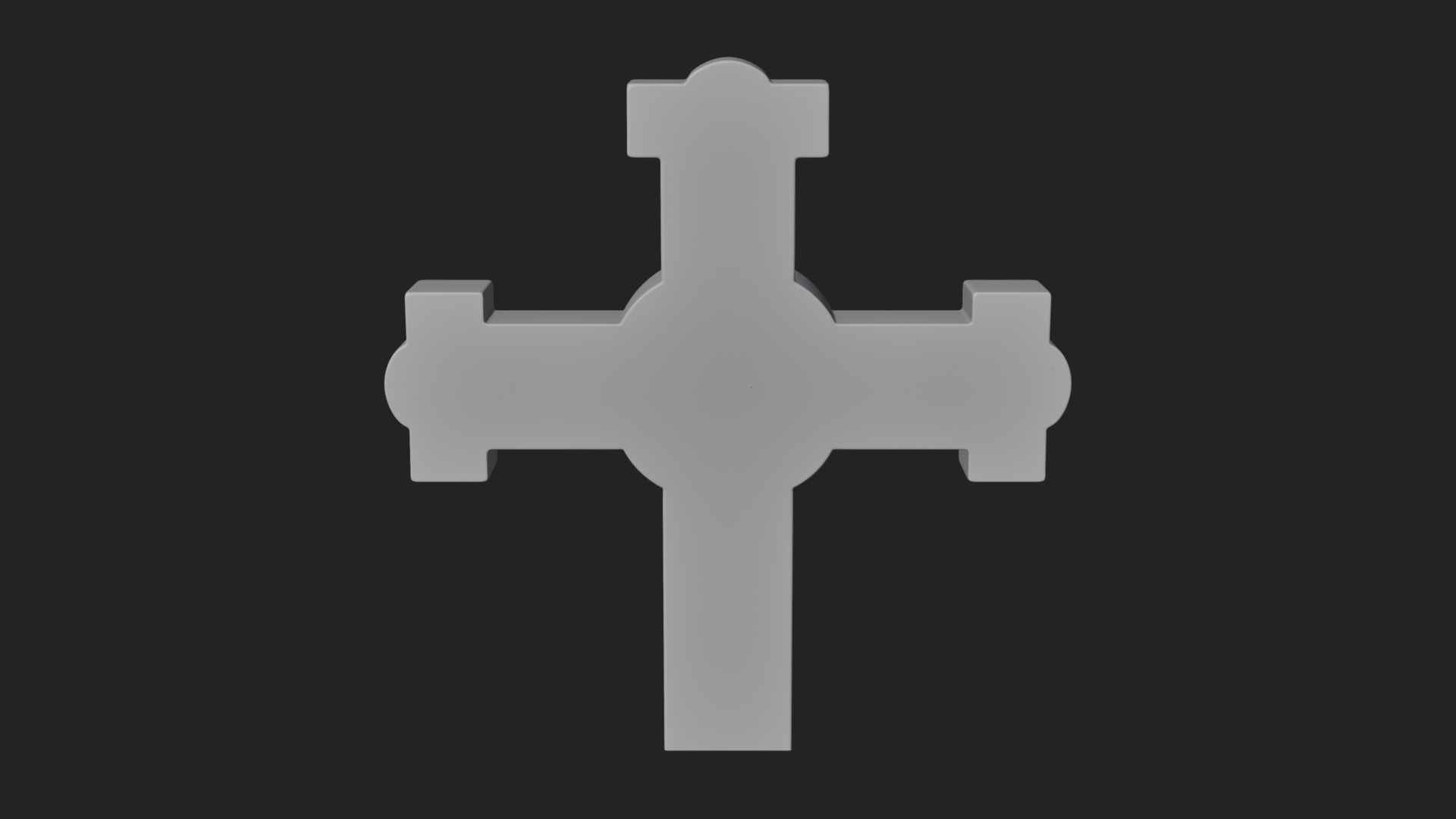 Carved Relief Wall Cross Design 378 3D Print Model 3D Model