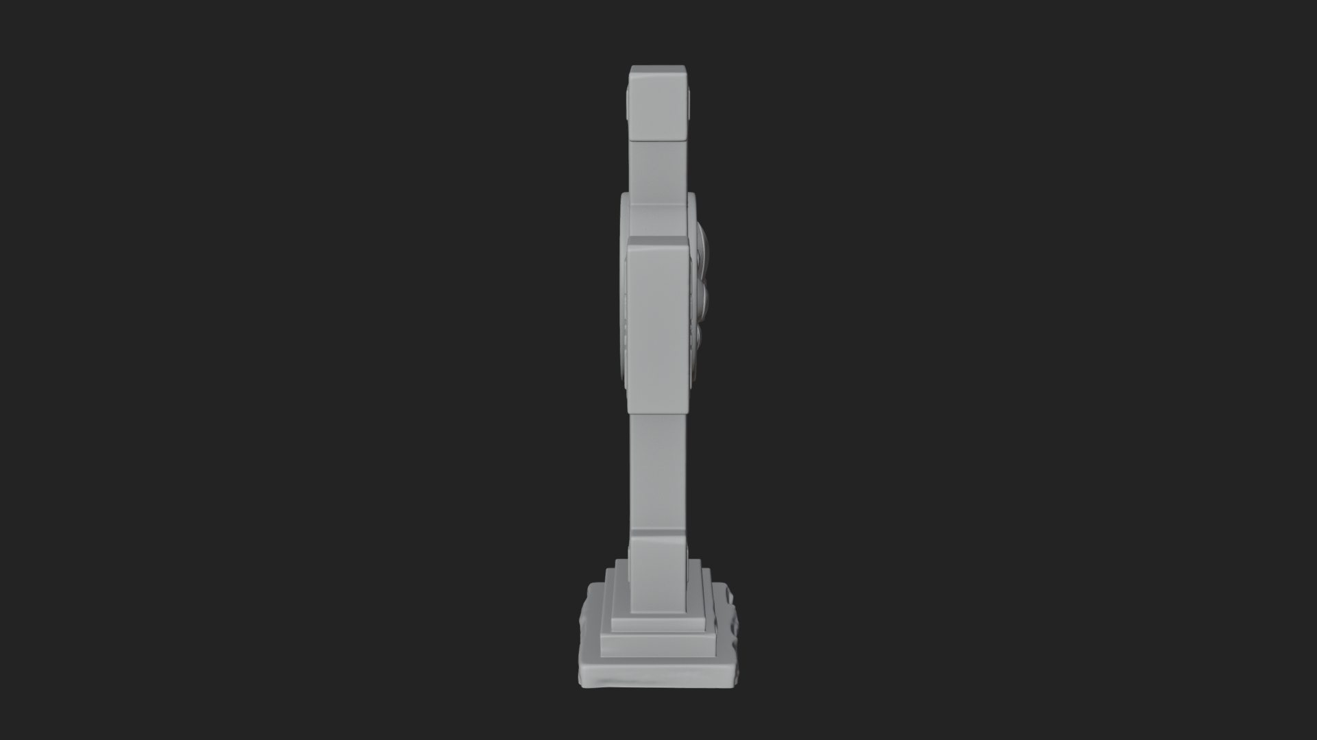 Carved Relief Wall Cross Design 381 3D Print Model 3D Model