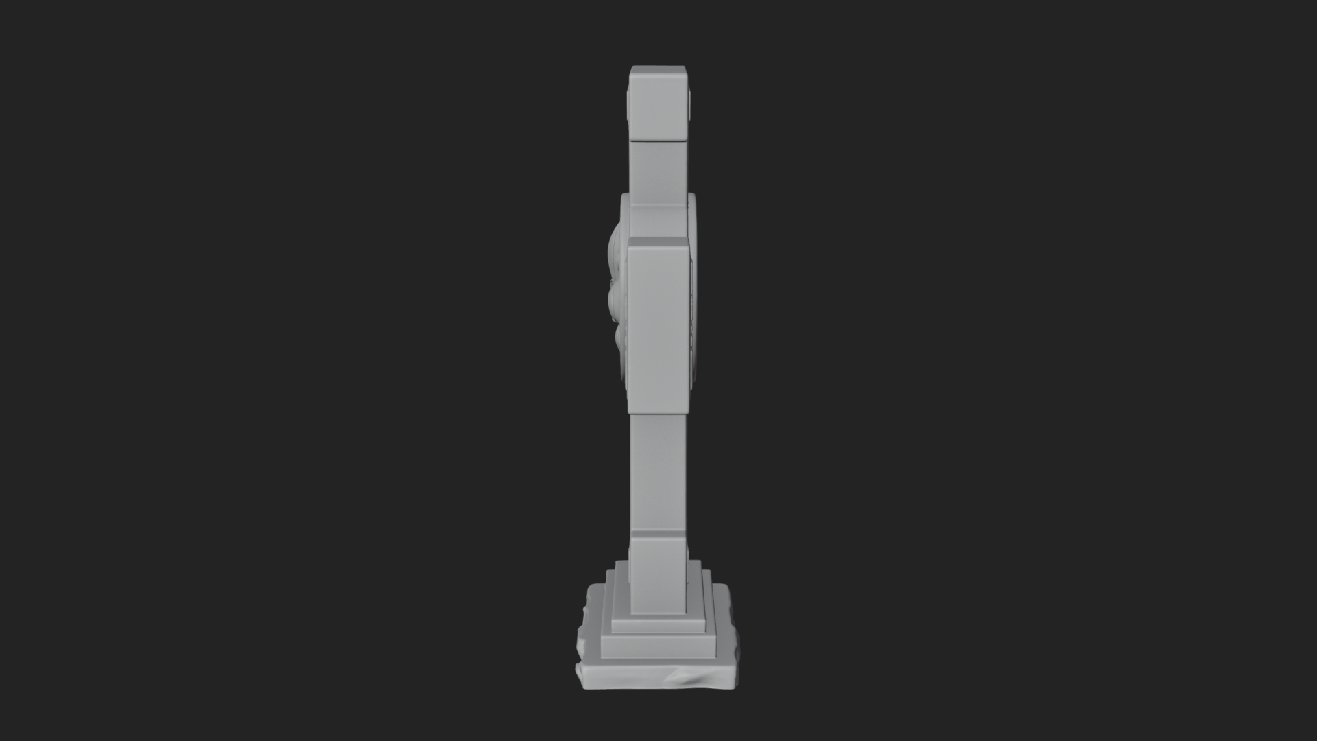 Carved Relief Wall Cross Design 381 3D Print Model 3D Model