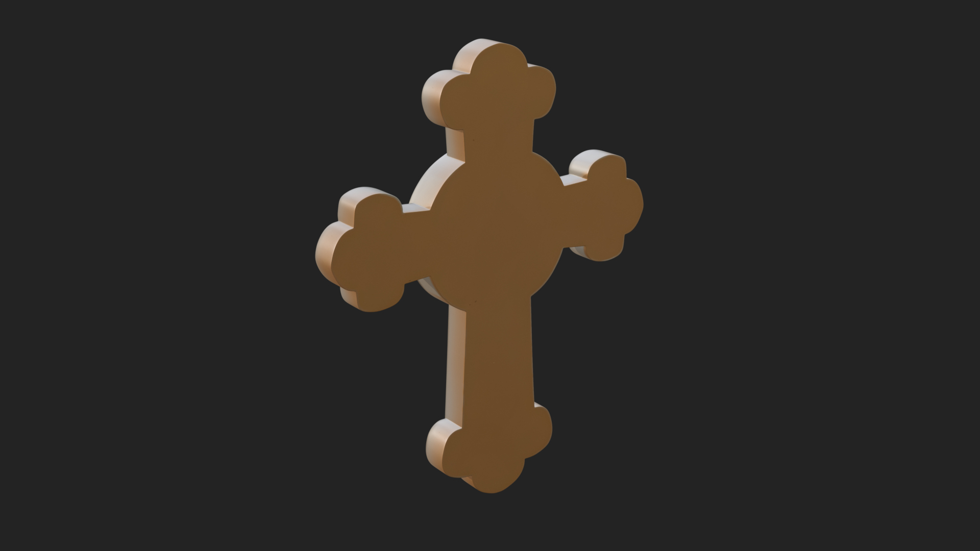 Carved Relief Wall Cross Design 382 3D Print Model 3D Model