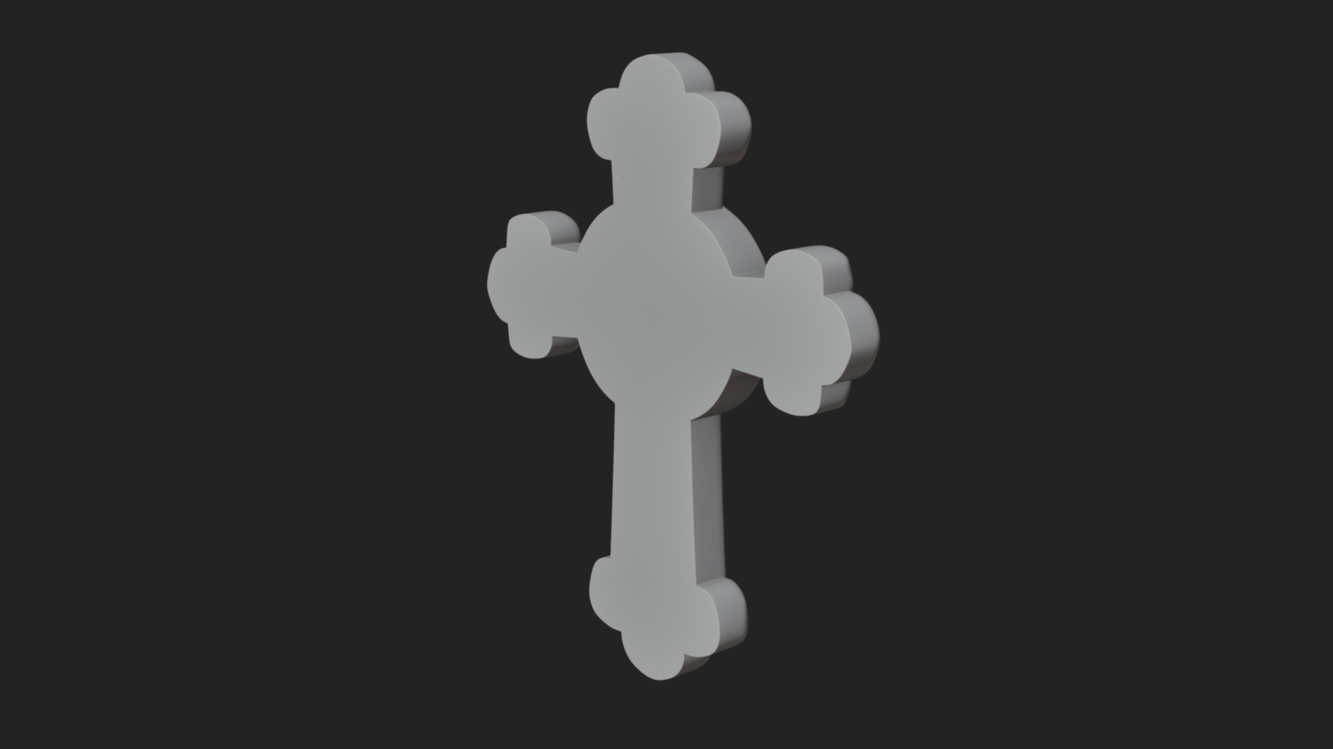 Carved Relief Wall Cross Design 382 3D Print Model 3D Model