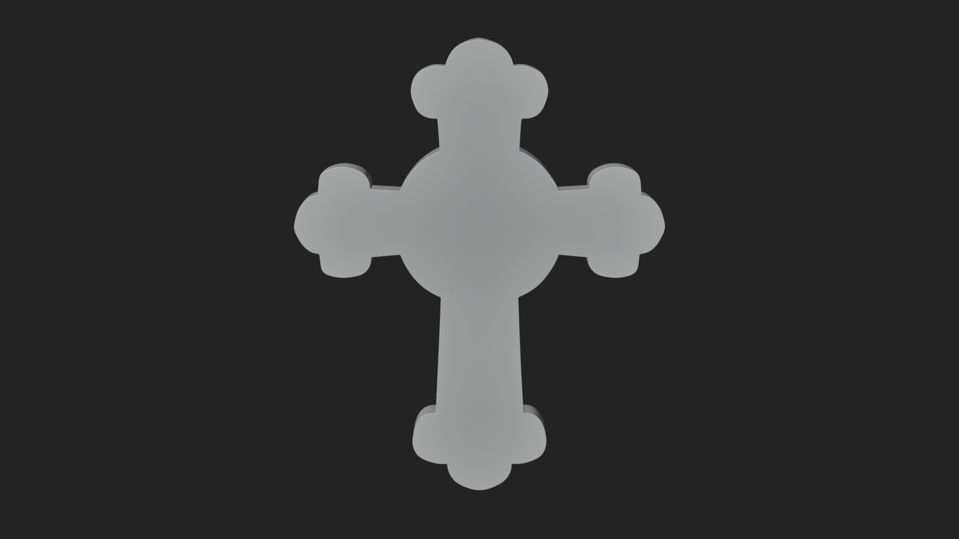 Carved Relief Wall Cross Design 382 3D Print Model 3D Model
